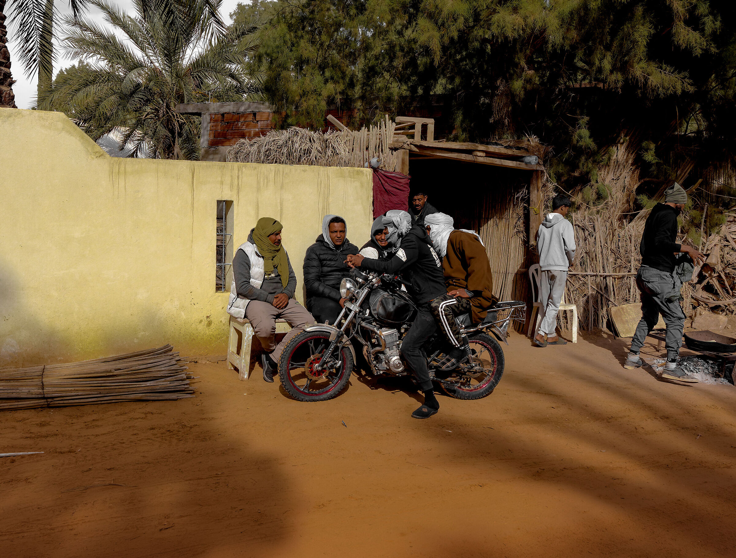 Modern Tuaregs in the Oasis of Ksar Ghilane