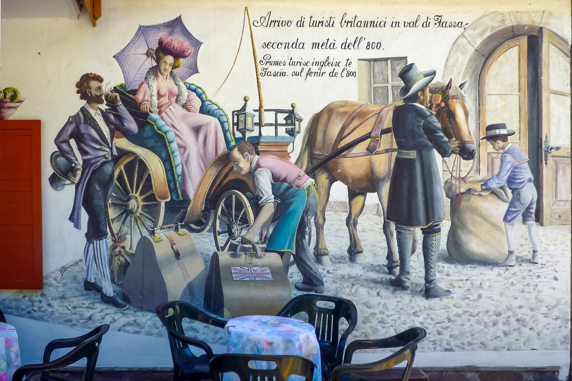 The story told on the murals