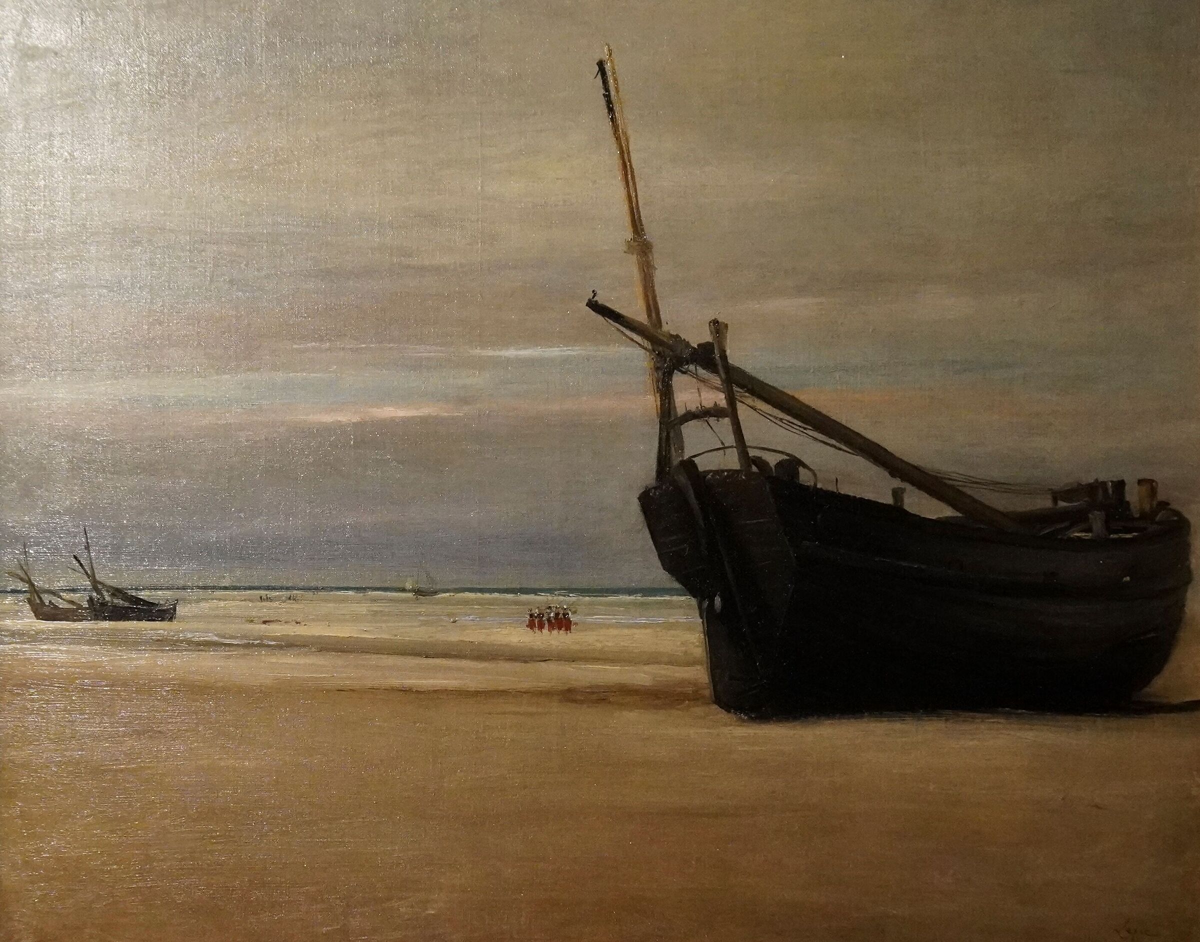 Ludovic Napoleon Lepin - Una spiaggia (1871)