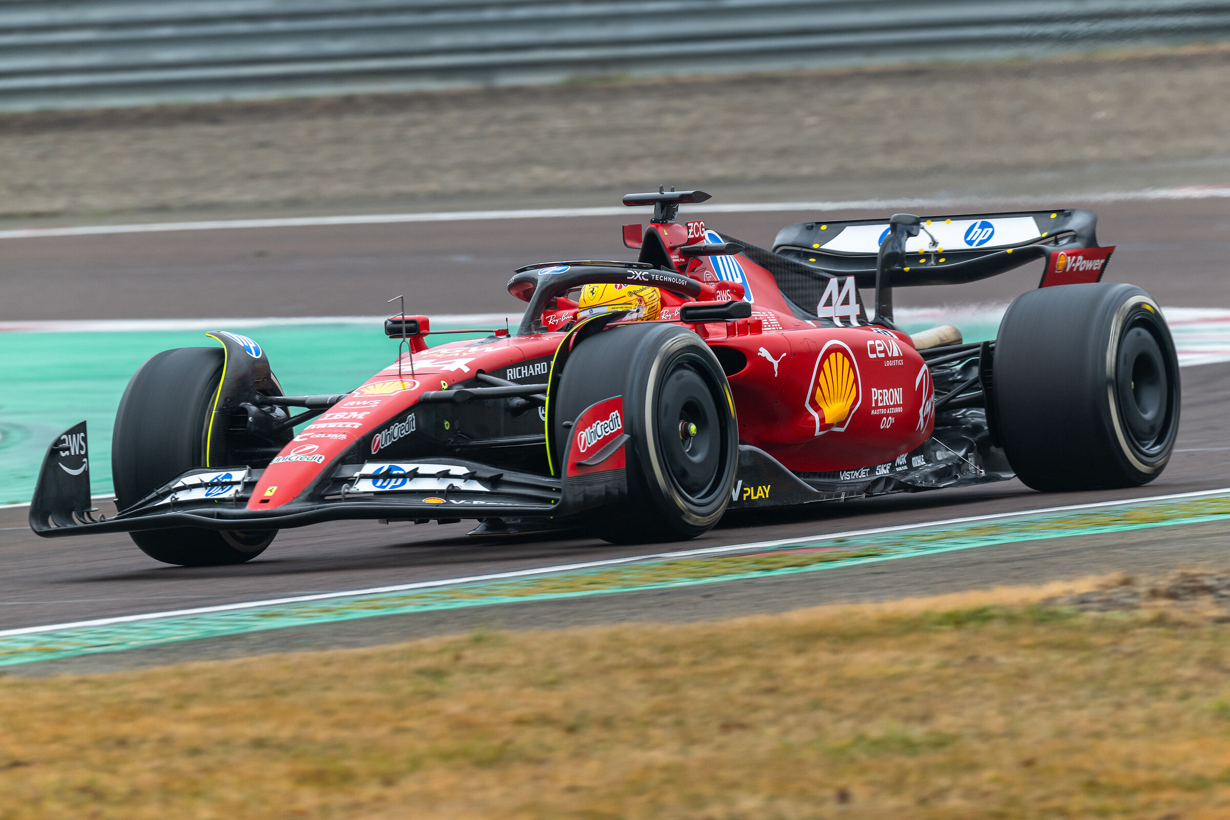 Lewis Hamilton's first test at Ferrari