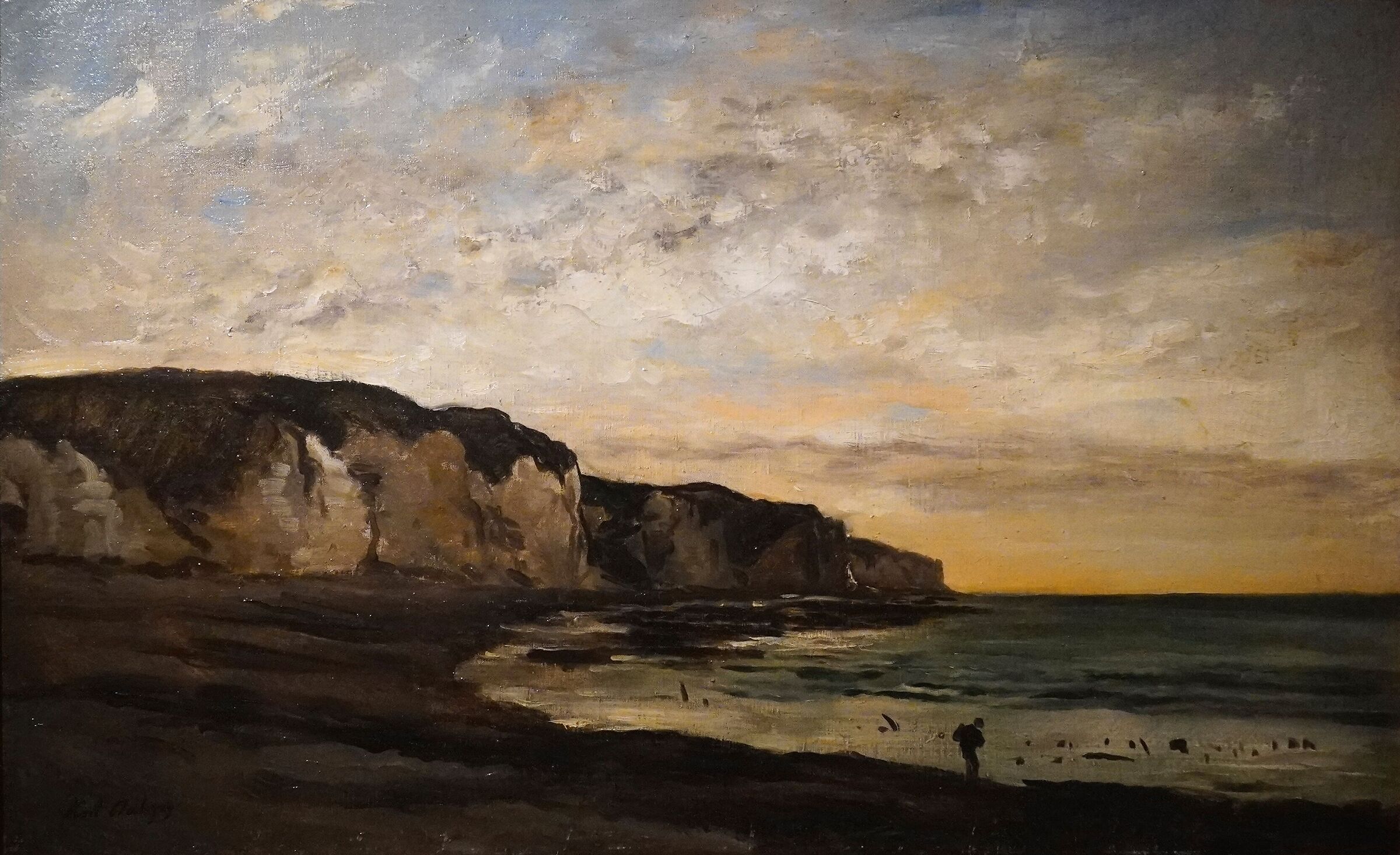 Karl Daubigny - La spiaggia a Pourville (1880)