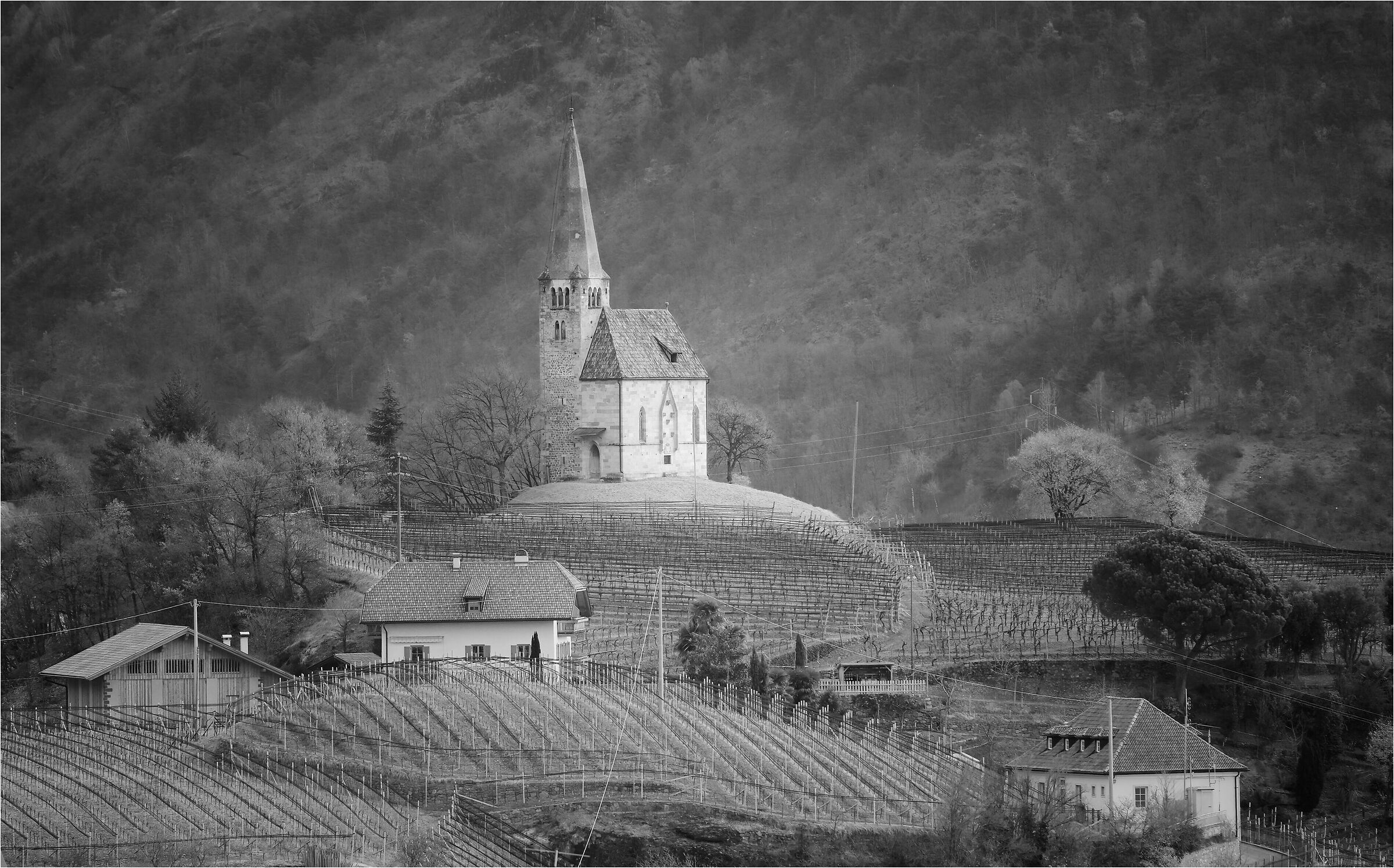 -Sulla collina si trova la chiesa-