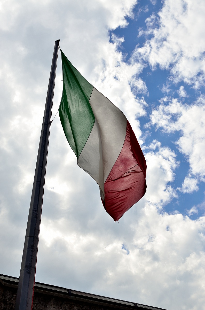 Bandiera Italia del Forte di Bard