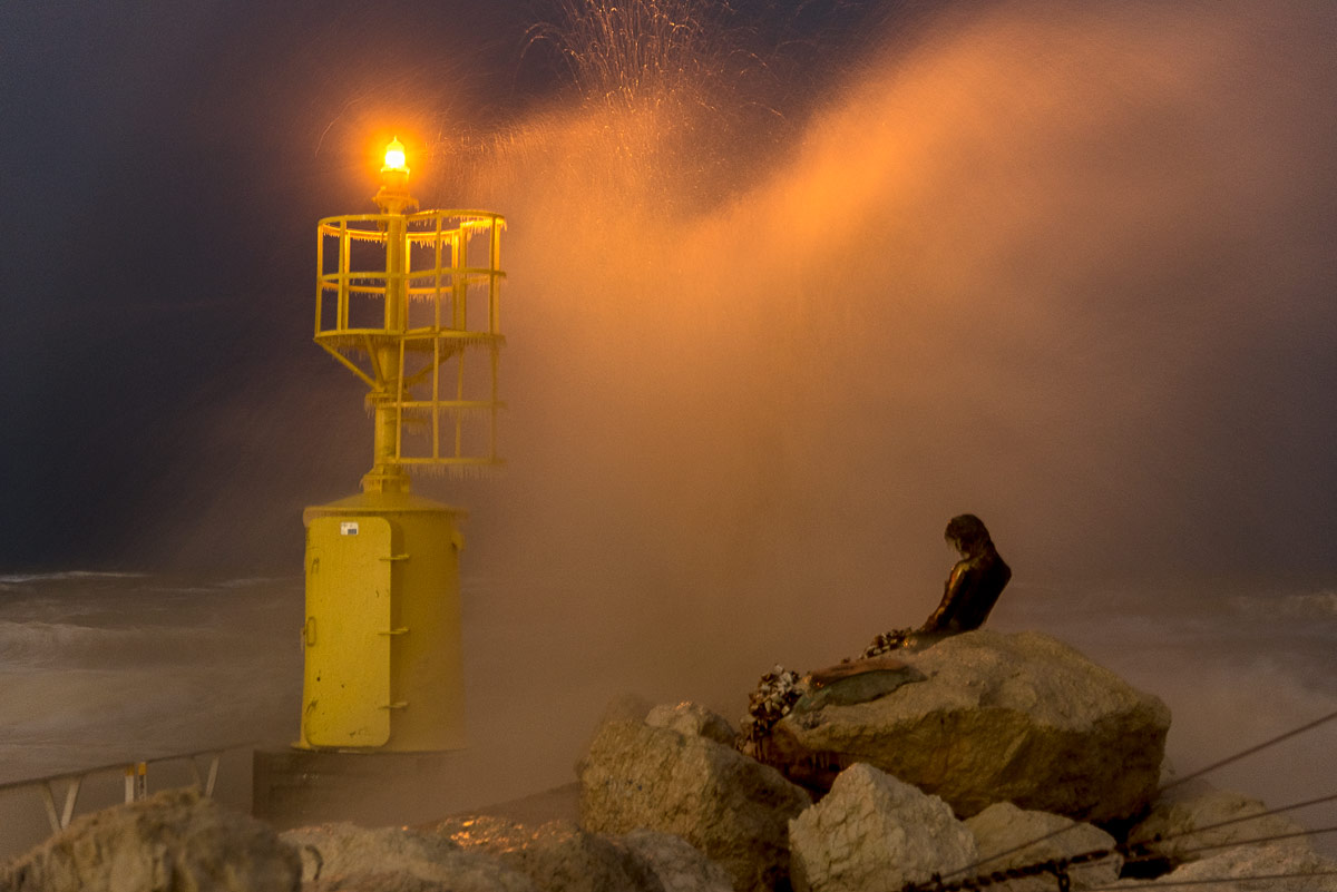 Tempesta ghiacciata su Penelope di Senigallia 1
