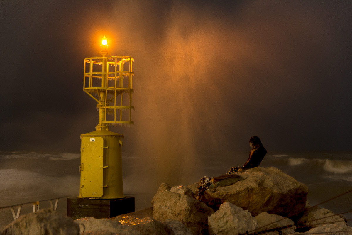 Tempesta ghiacciata su Penelope di Senigallia 2