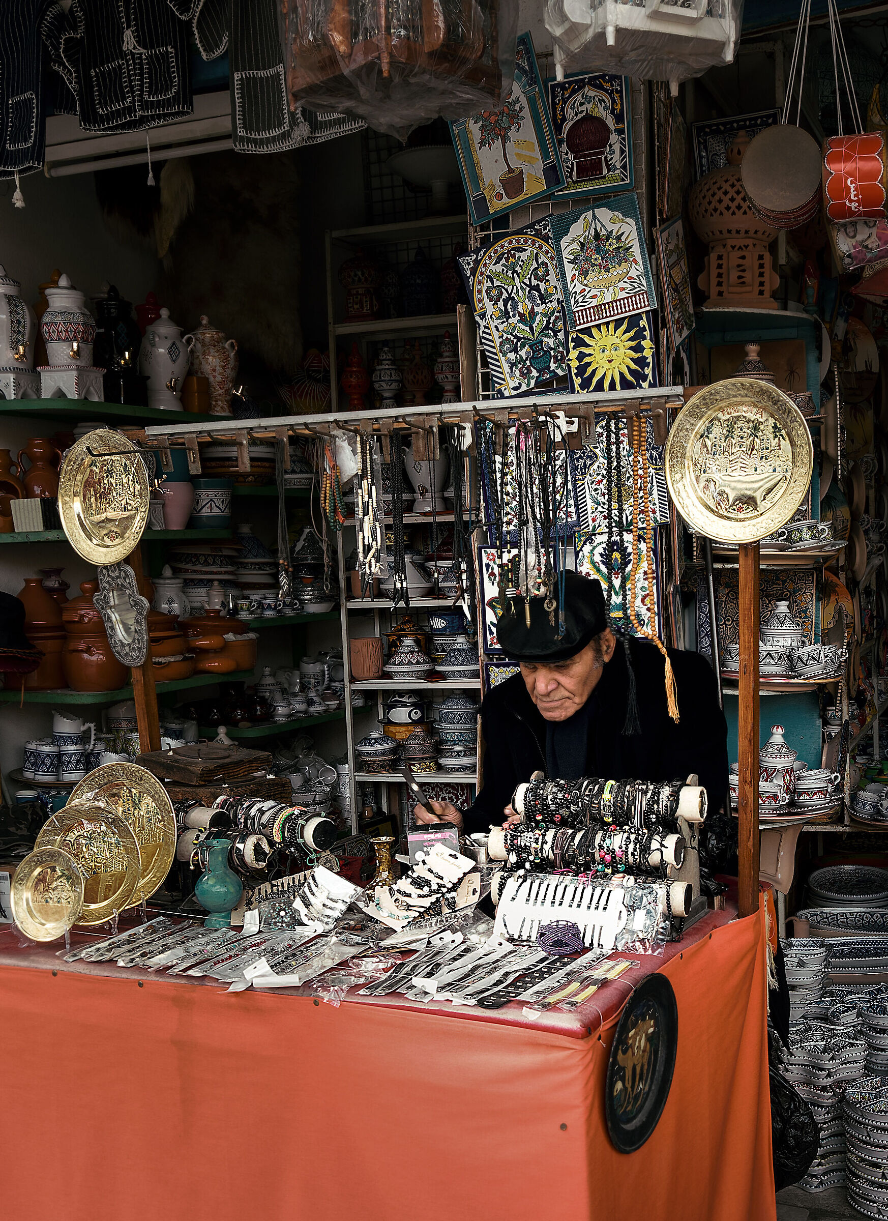 Trader in the Medina of Sousse (Tunisia)