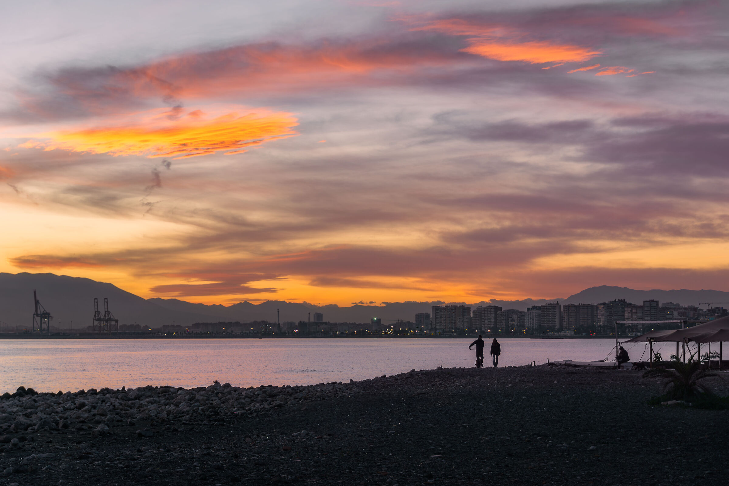 Tramonto a Malaga