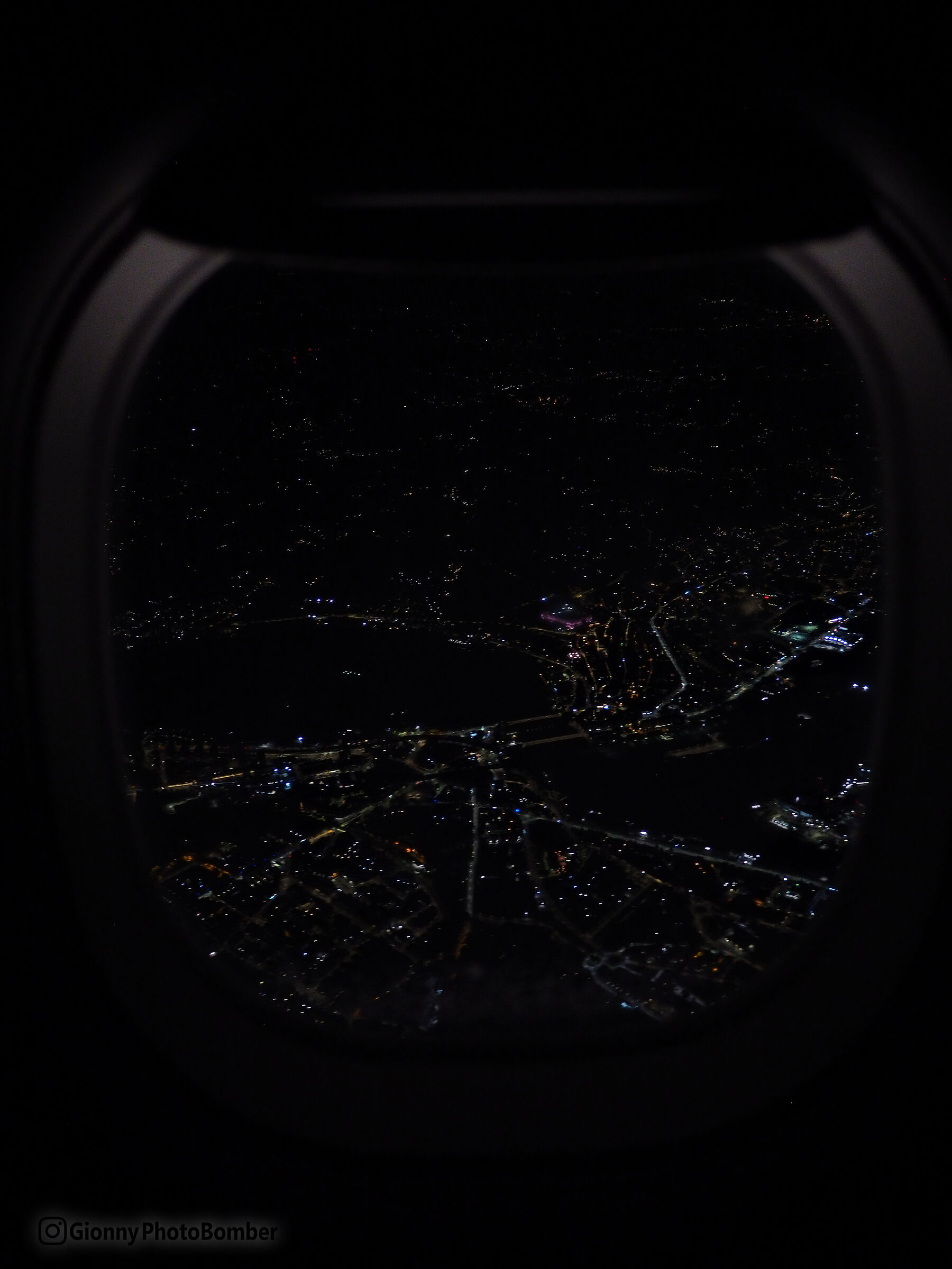 And I look at Amsterdam through a porthole
