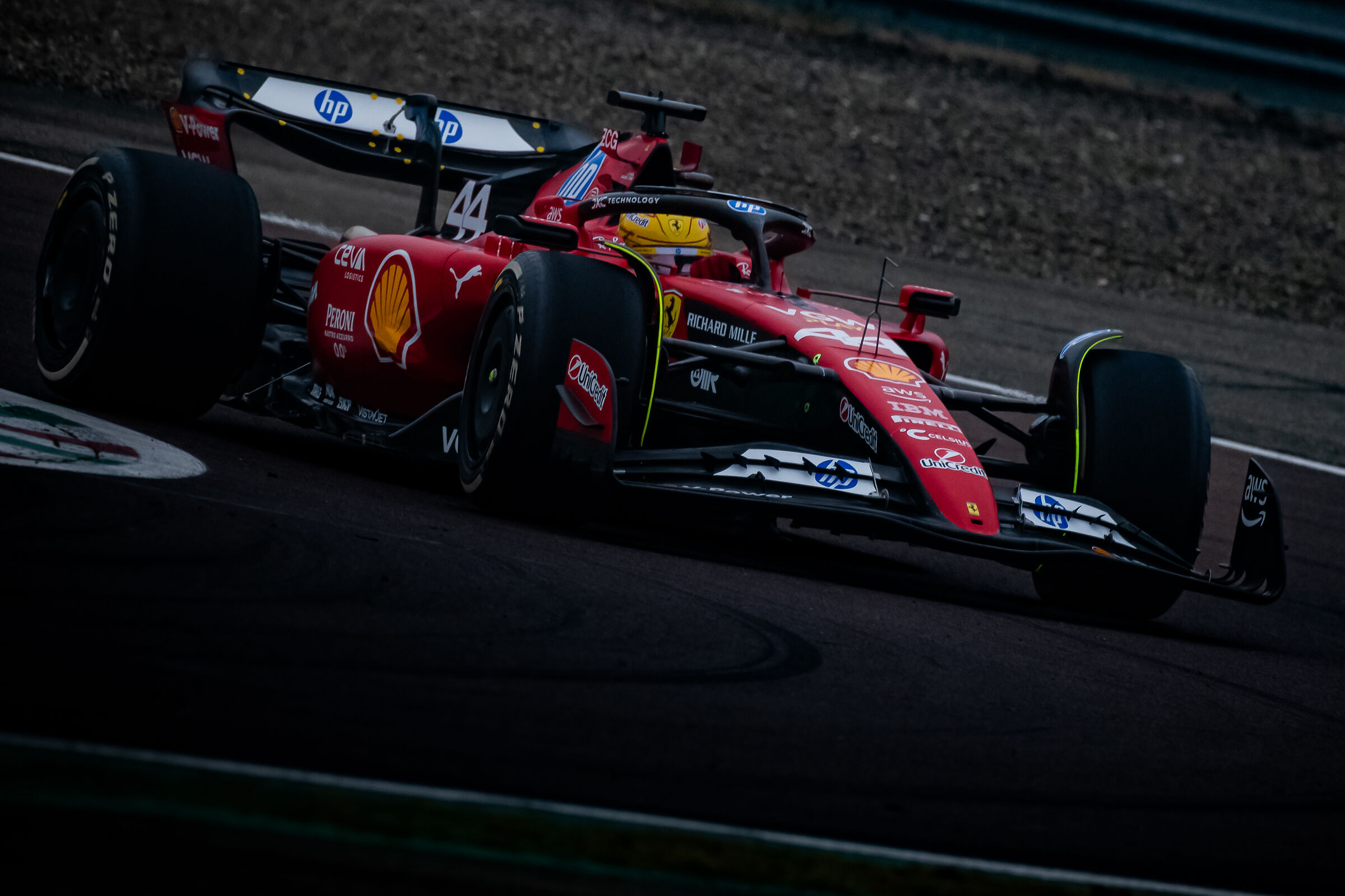 Lewis Hamilton Ferrari Fiorano