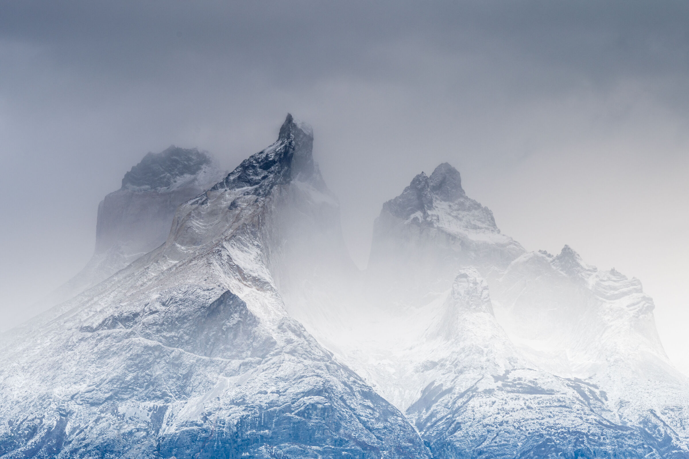 snow, Torres del Paine