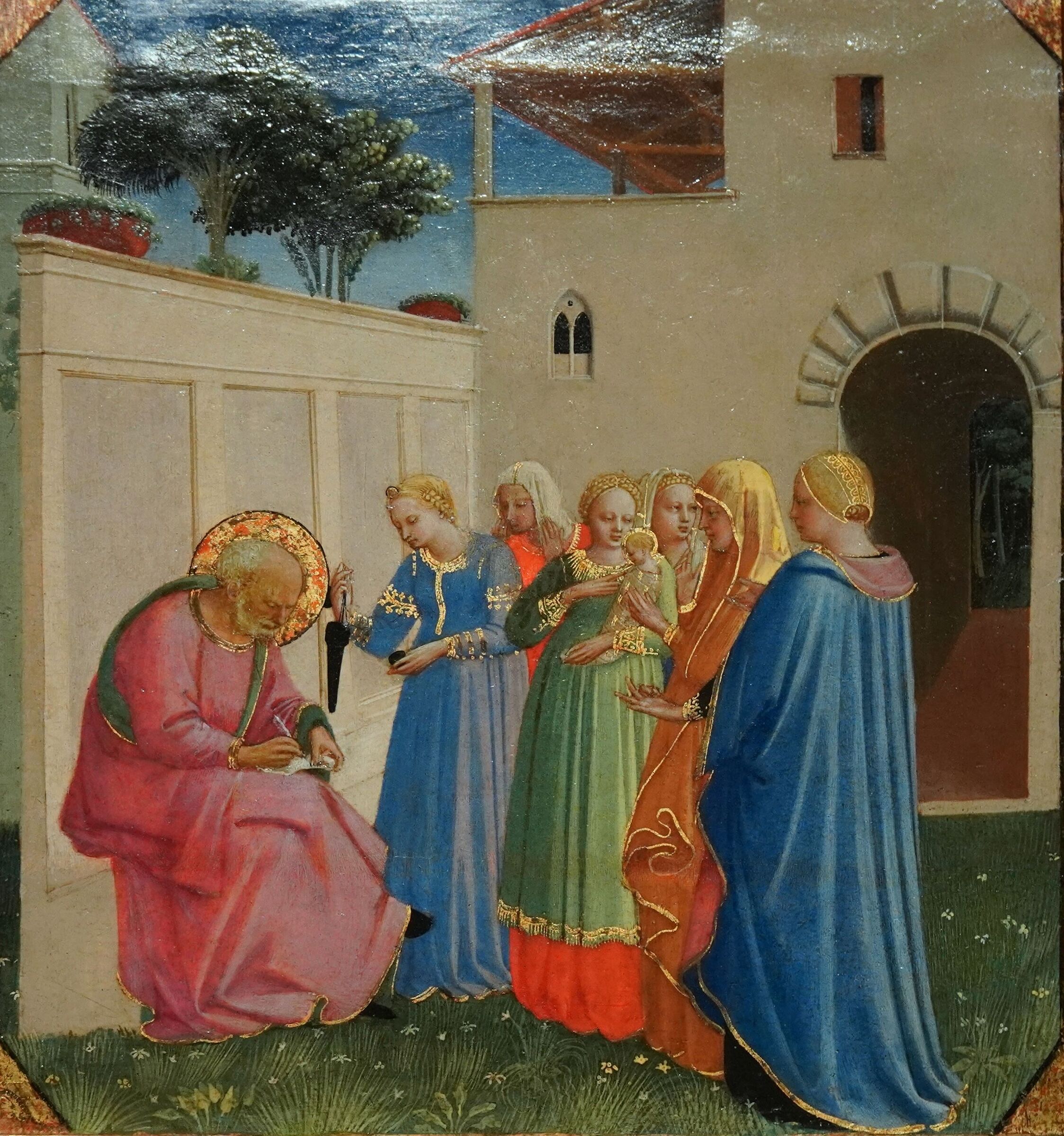 Beato Angelico - Imposizione del nome Battista