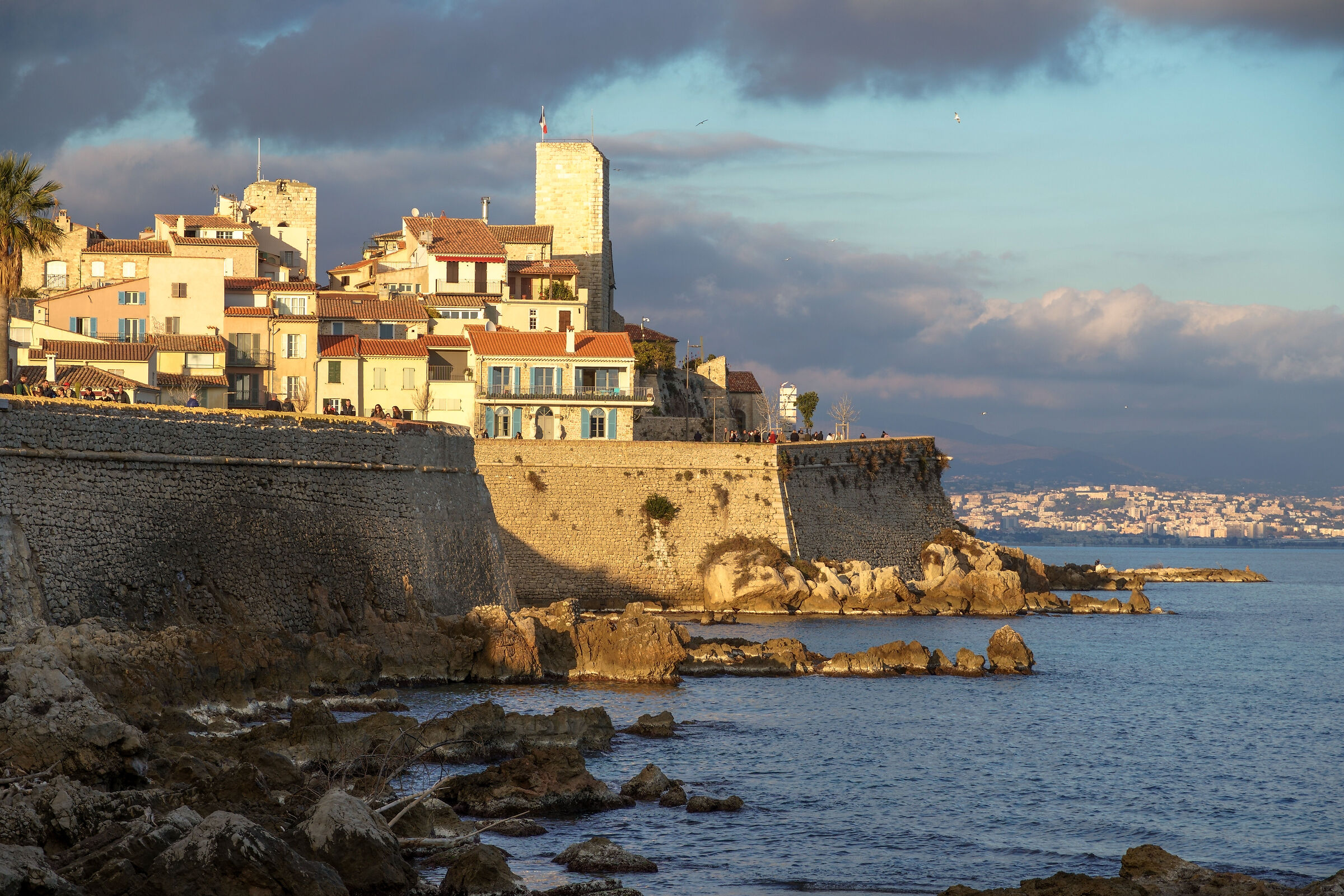 Antibes at sunset