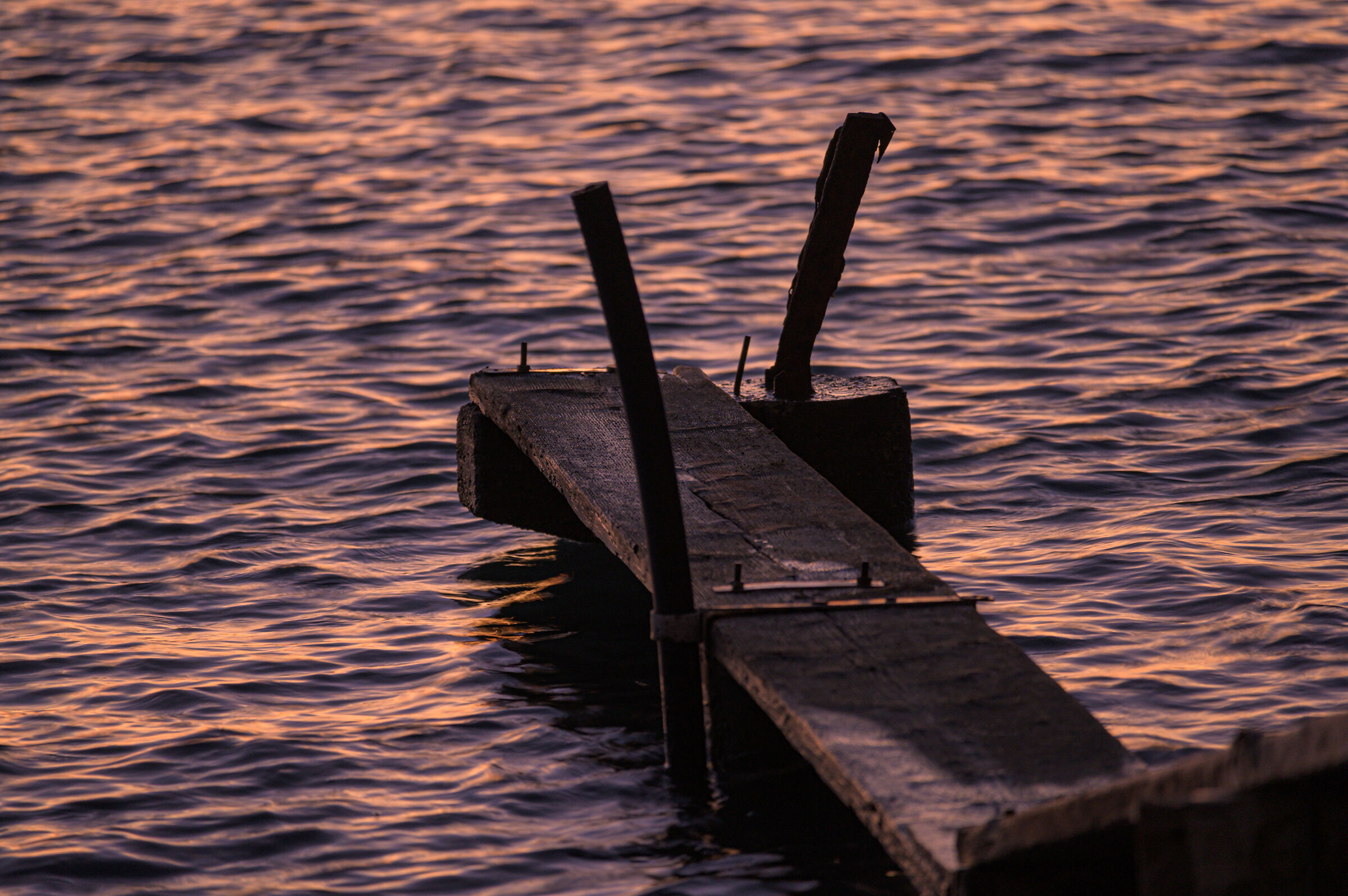 Pier waiting for sunrise