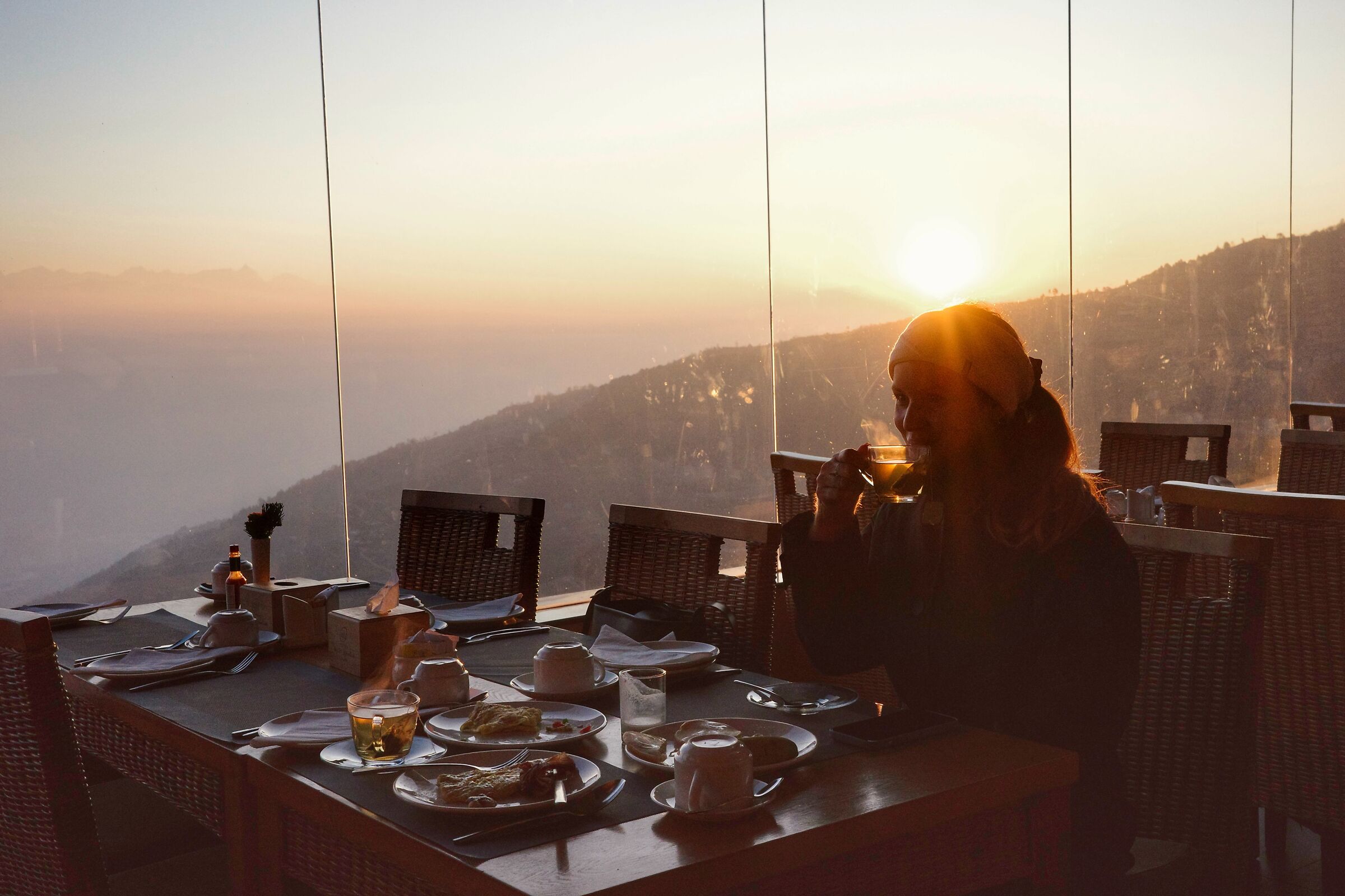 Coffee in the clouds - Nagarkot Nepal