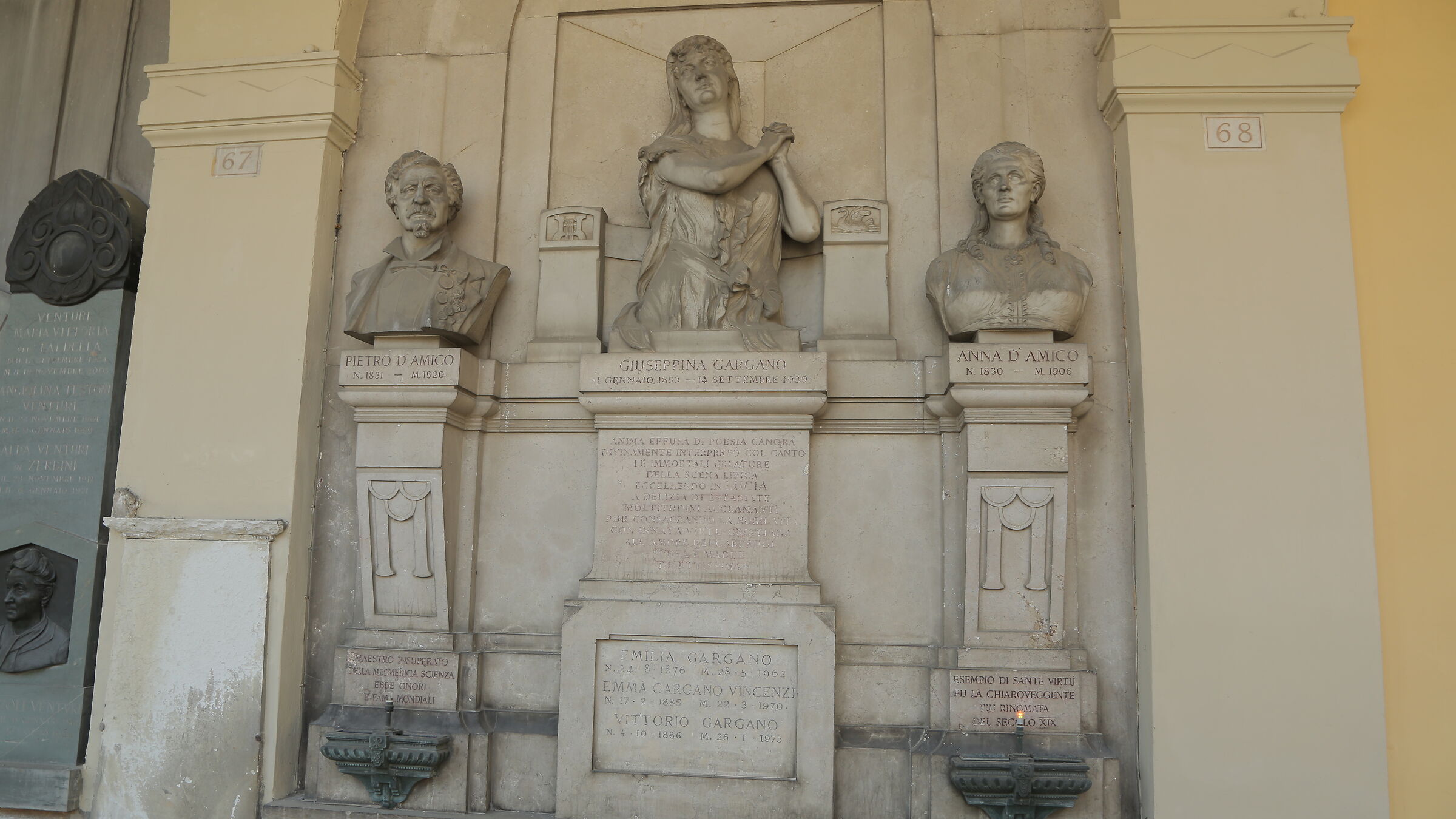 Tomba Bonazinga D'Amico al cimitero di Bologna