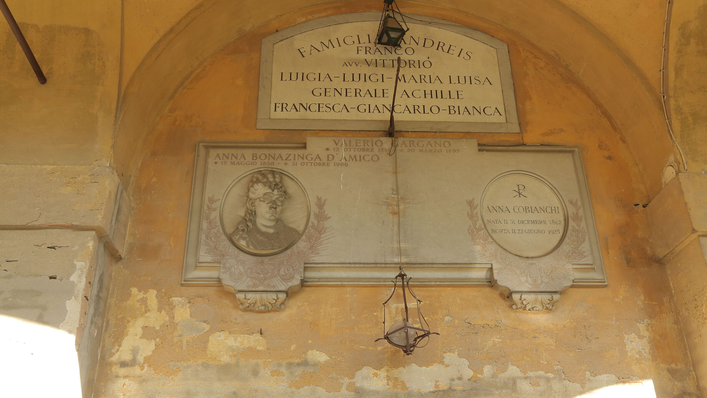 Tomba Bonazinga  al cimitero di Bologna
