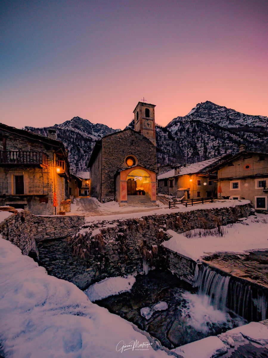 Chianale at Sunset