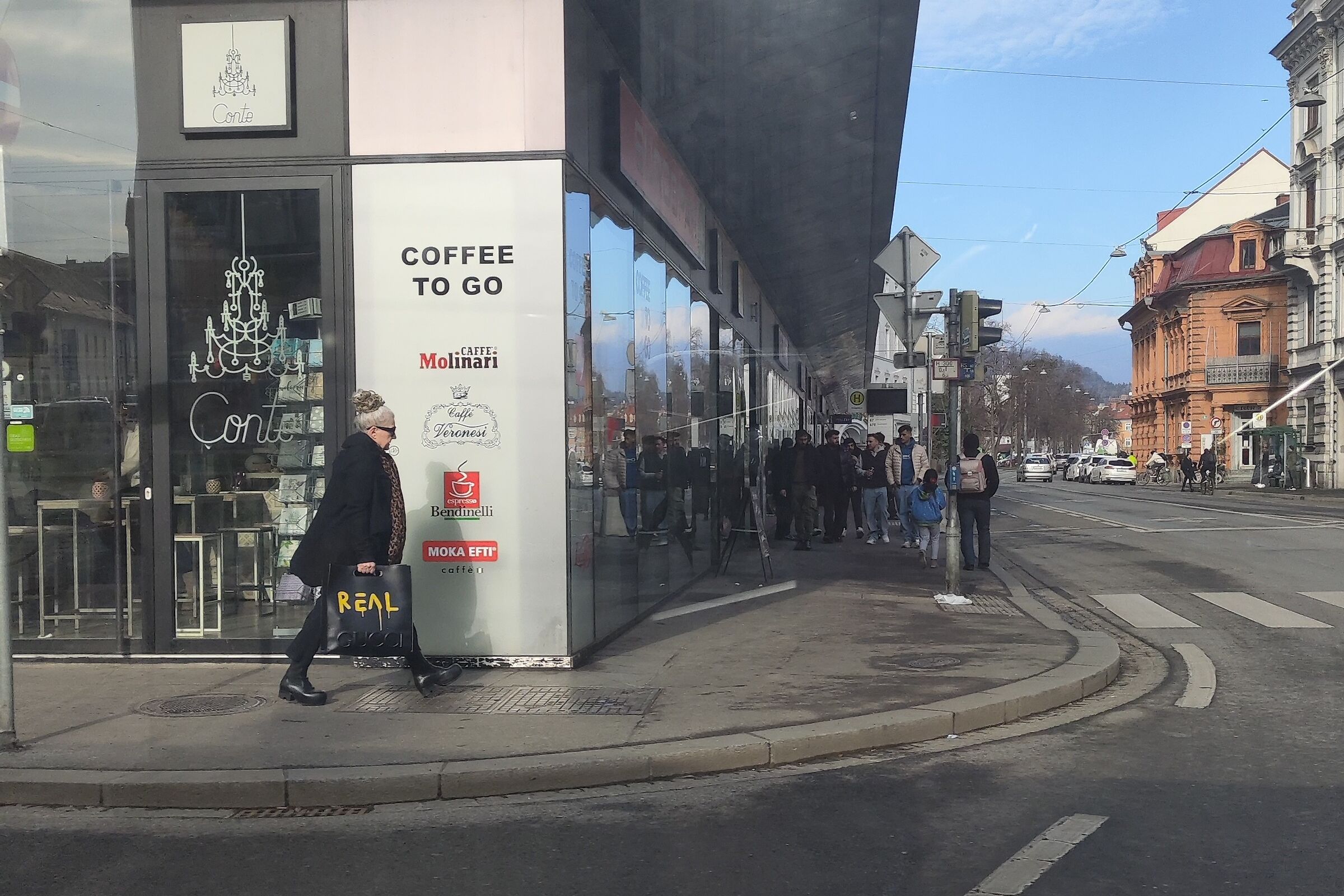Lady with bag