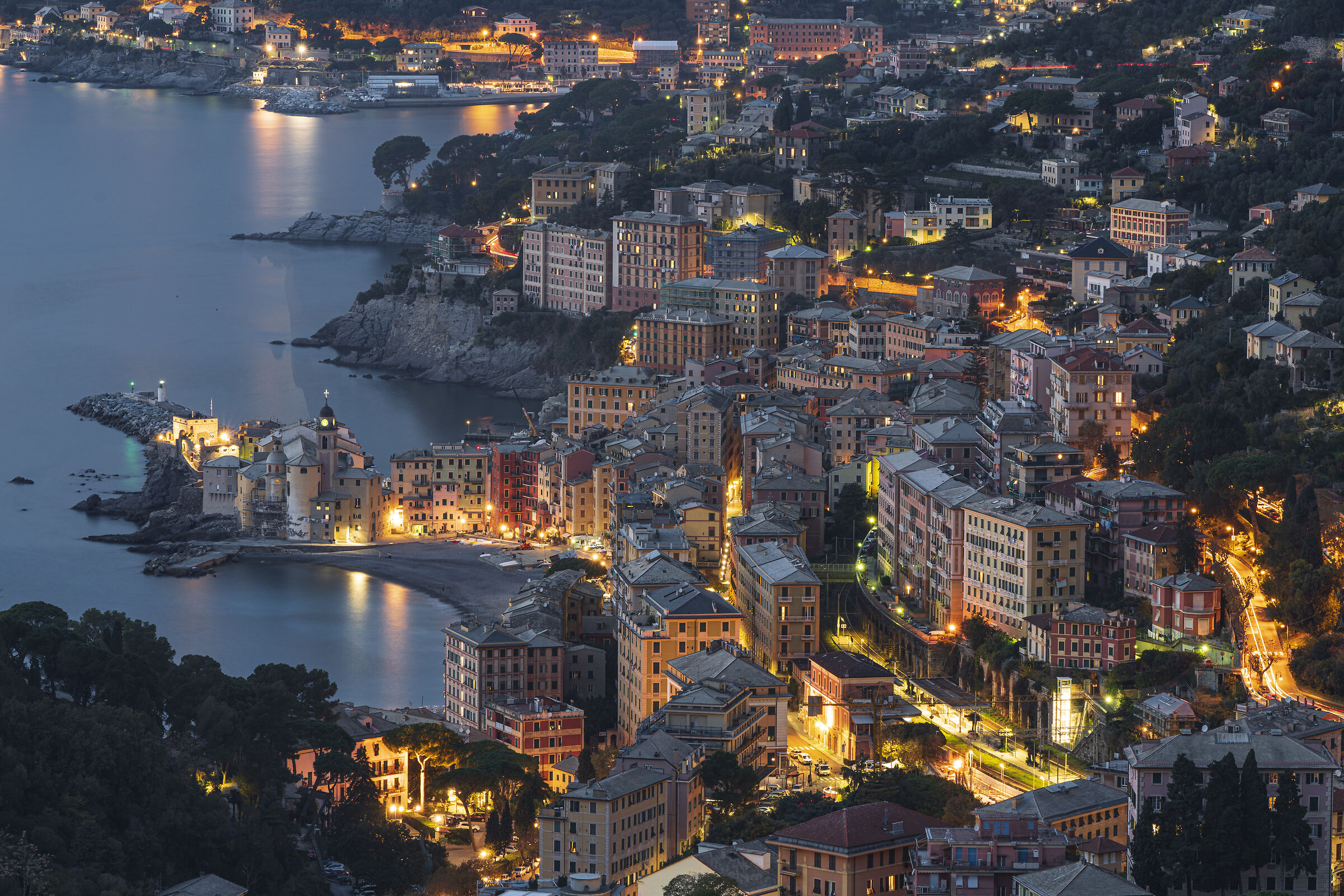 camogli e dintorni blue hour