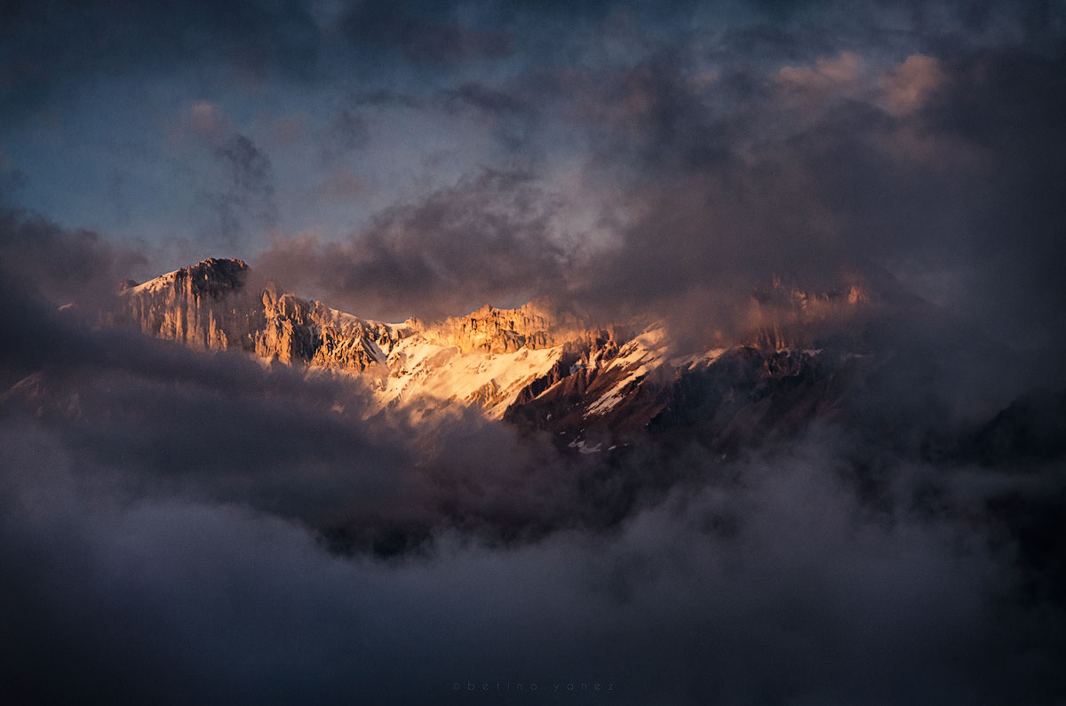 Chachani mountain peaks