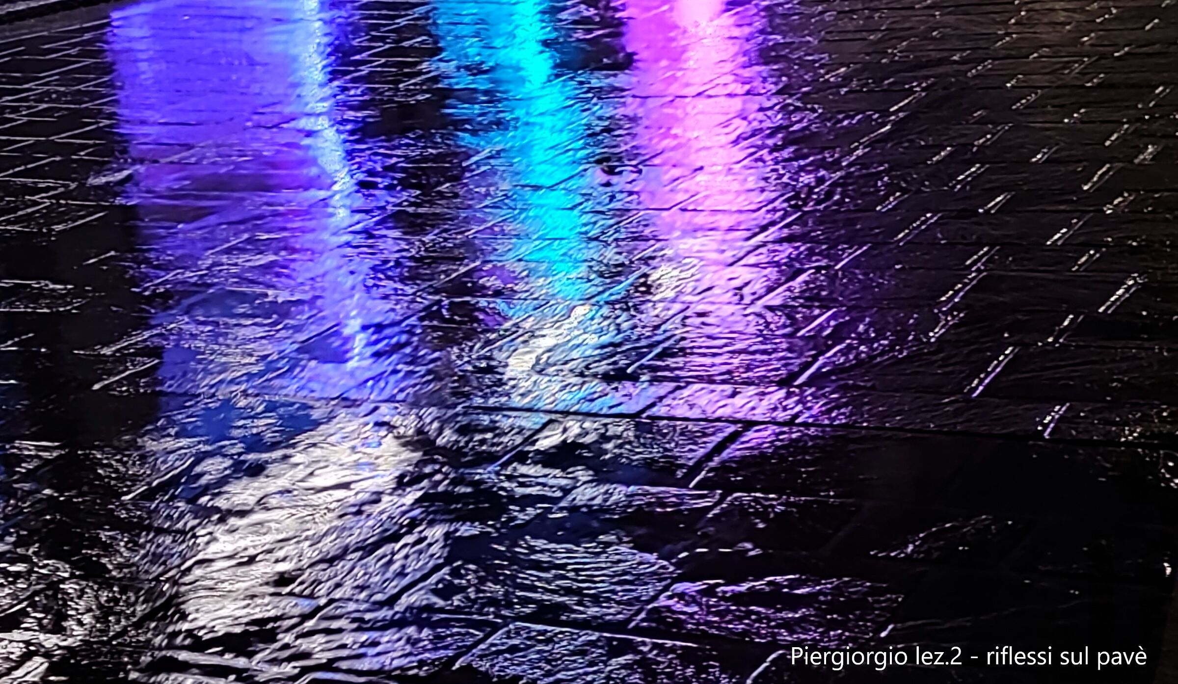 Reflections on cobblestones