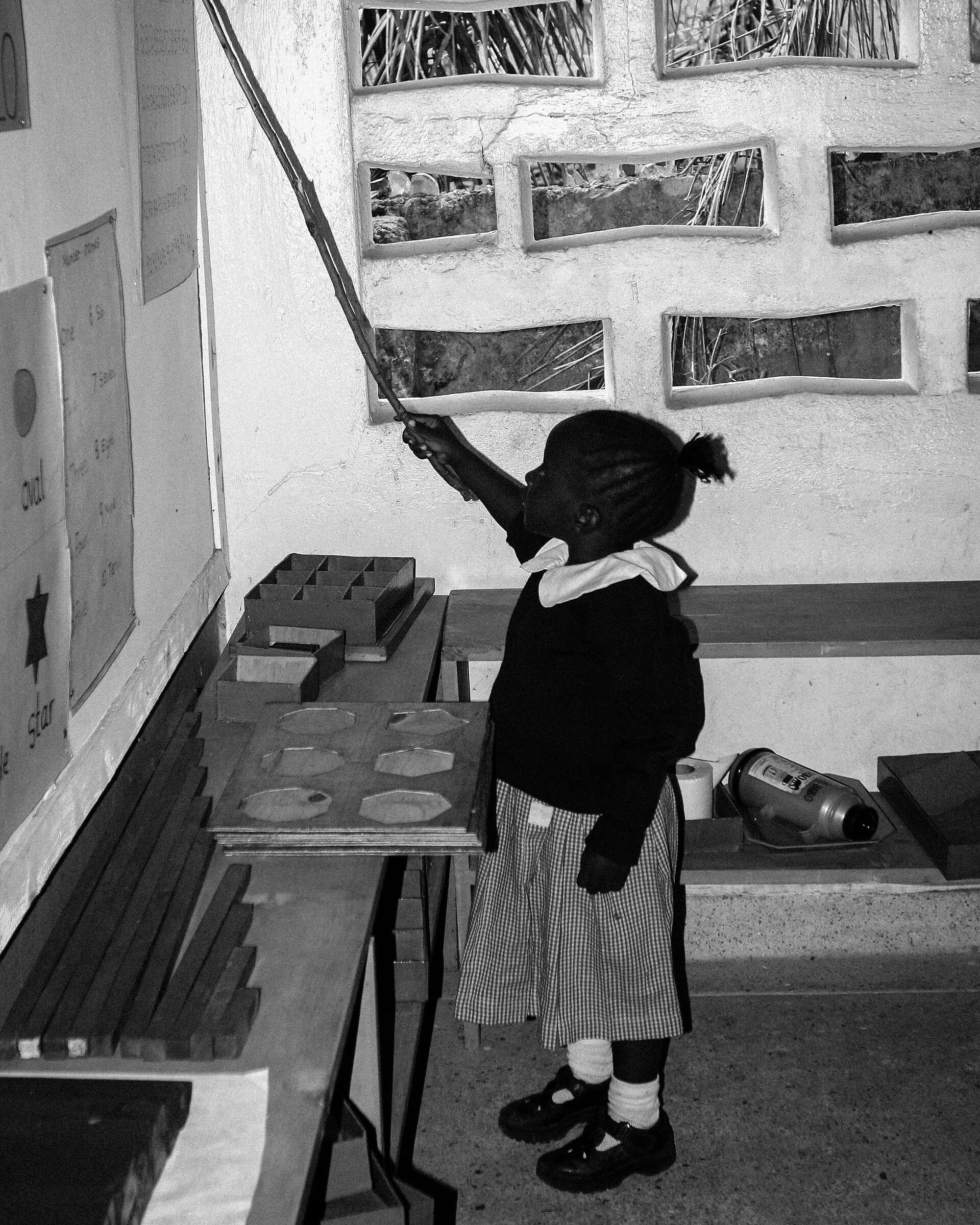 Lezione in una scuola di Cape town