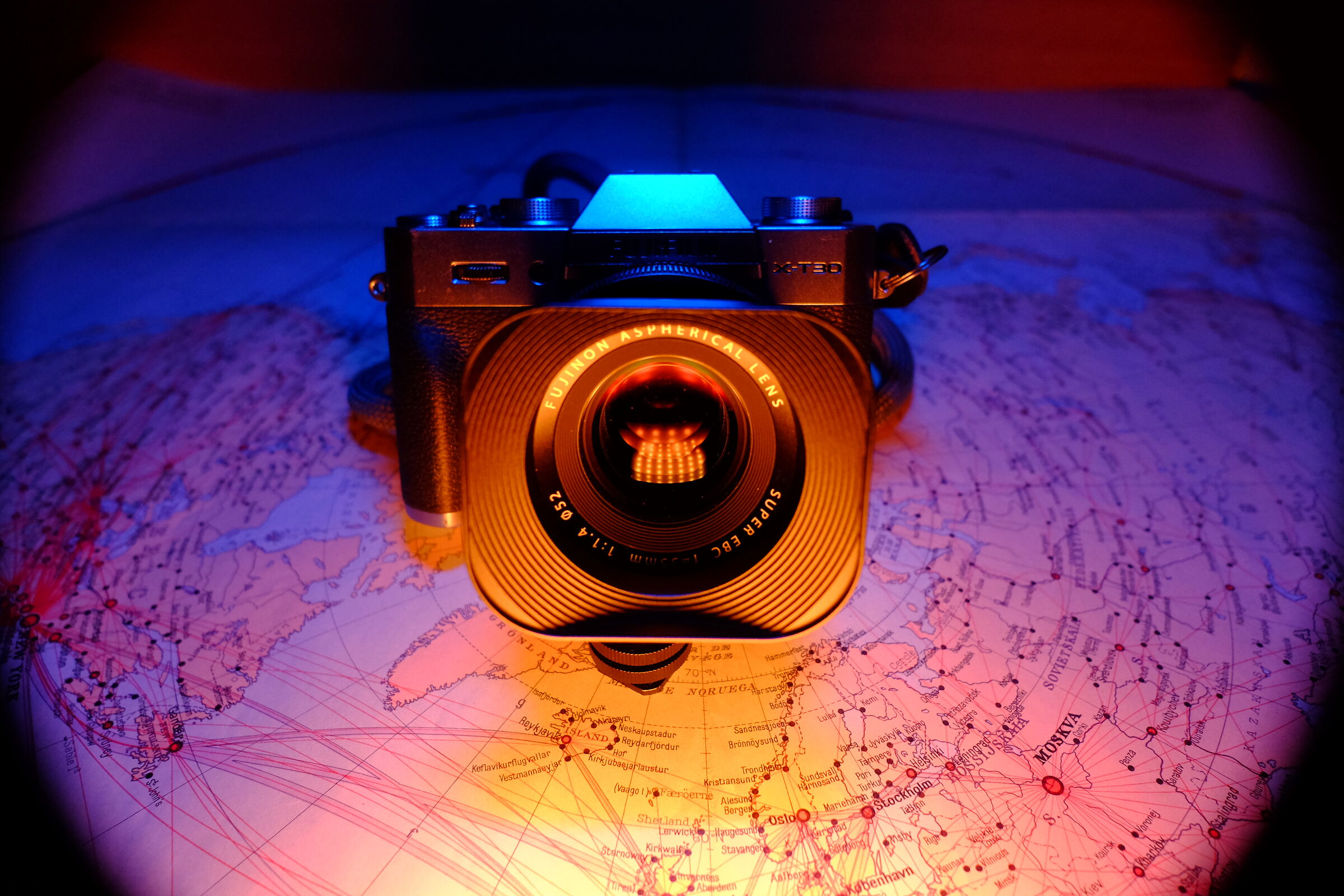 "Air routes - northern hemisphere"