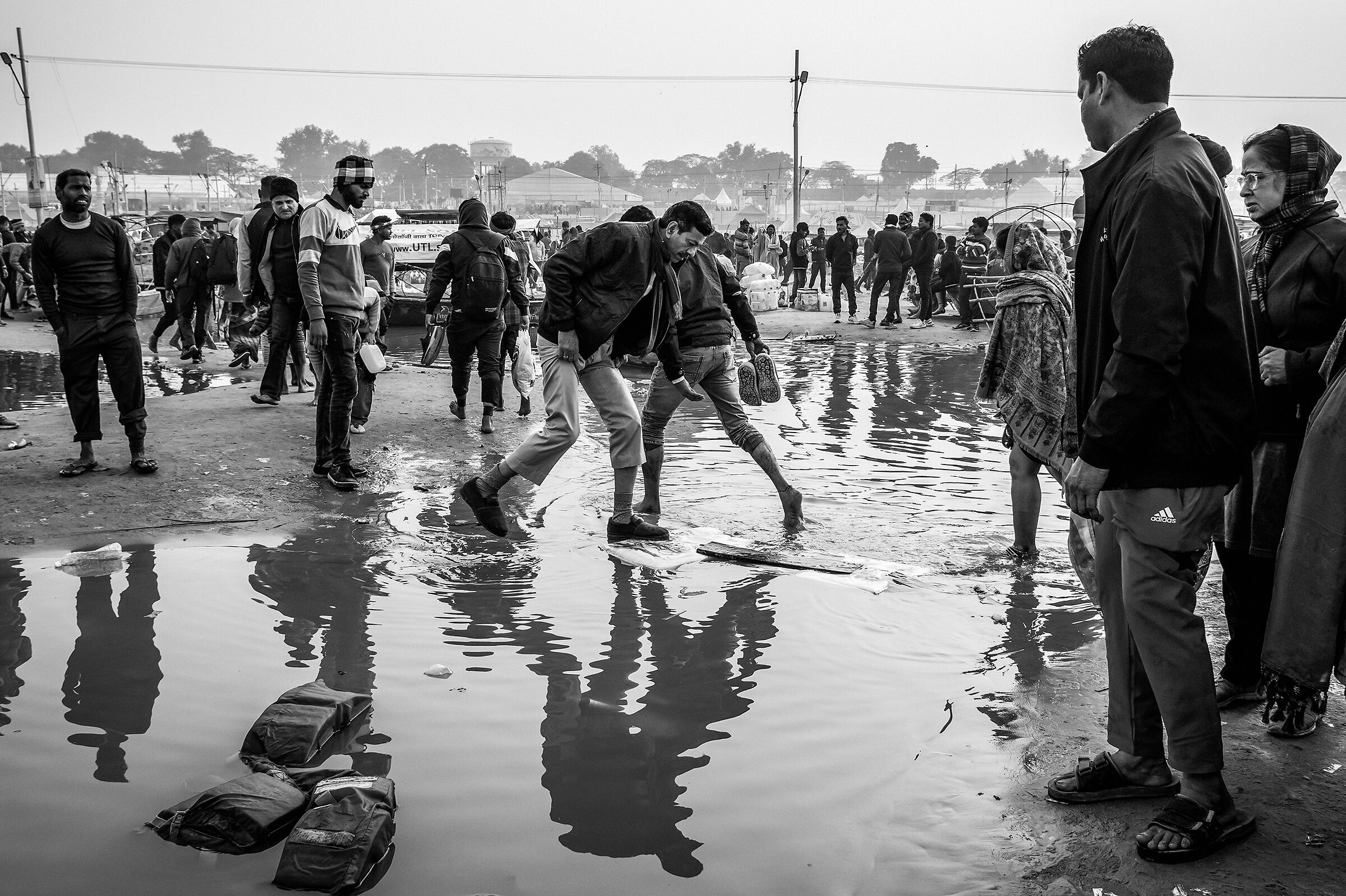 maha kumbh mela#B&W - allahabad 2025 - india