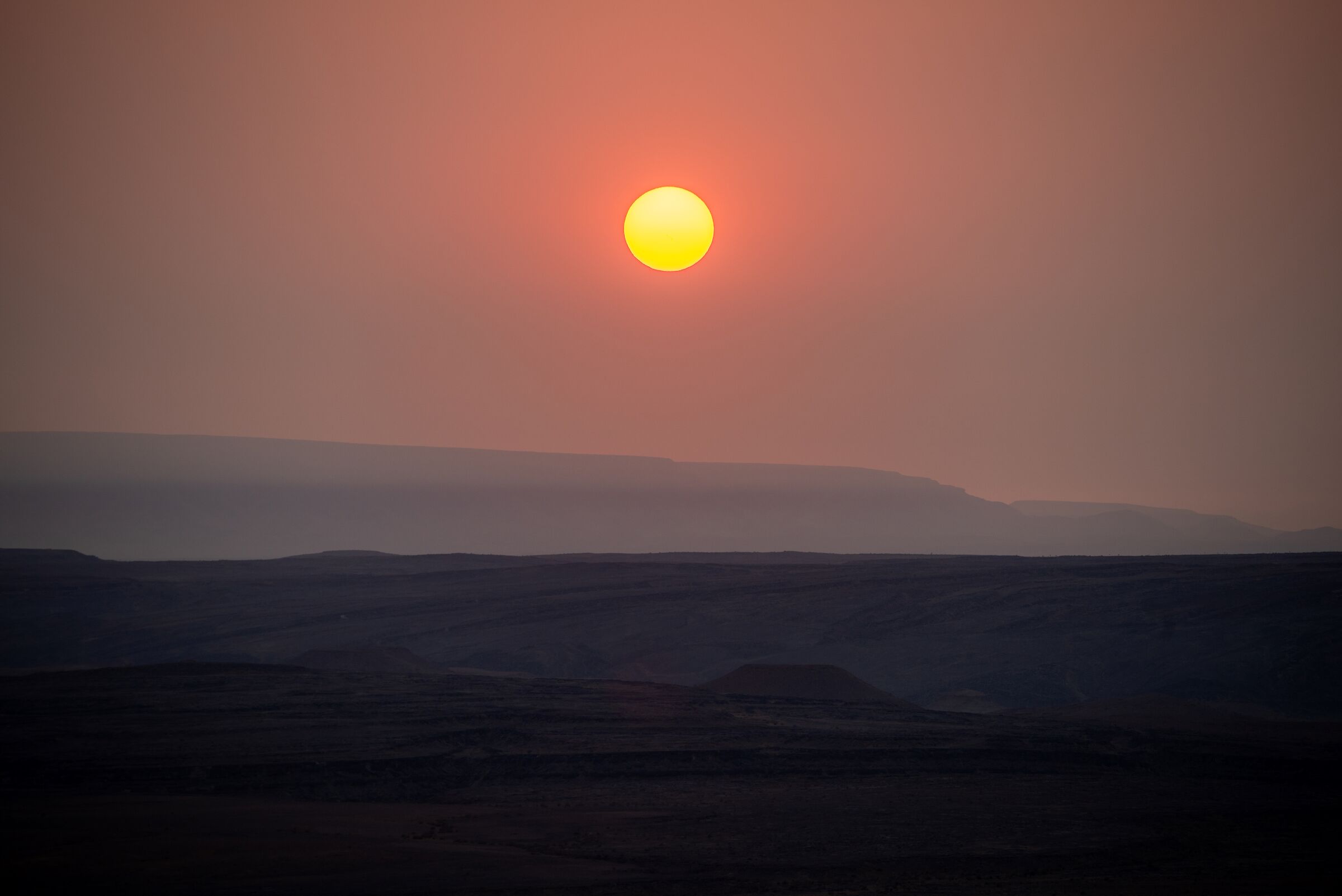 Il sole sorge sul Fish River Canyon