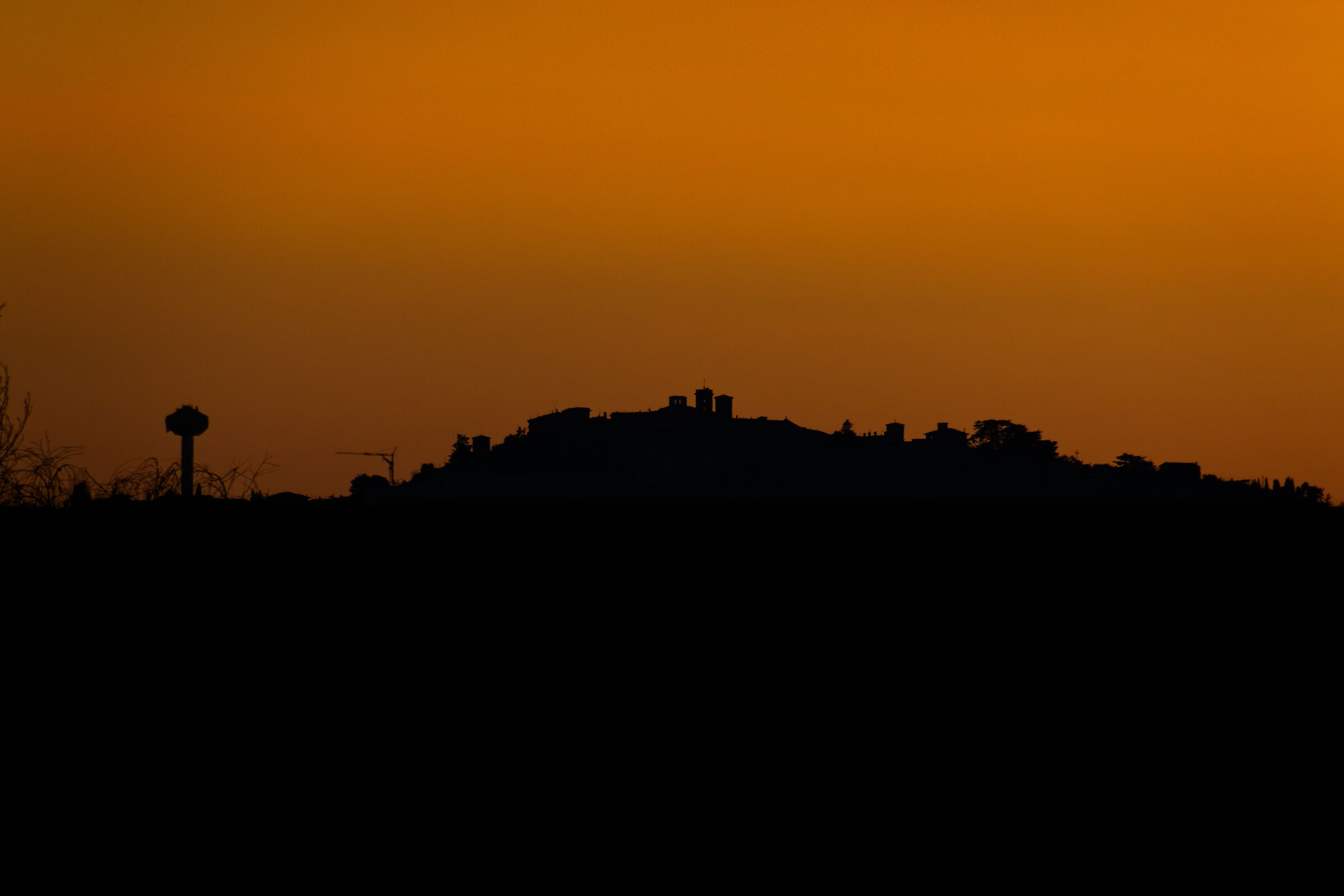 Un altro skyline di Montefalco al tramonto