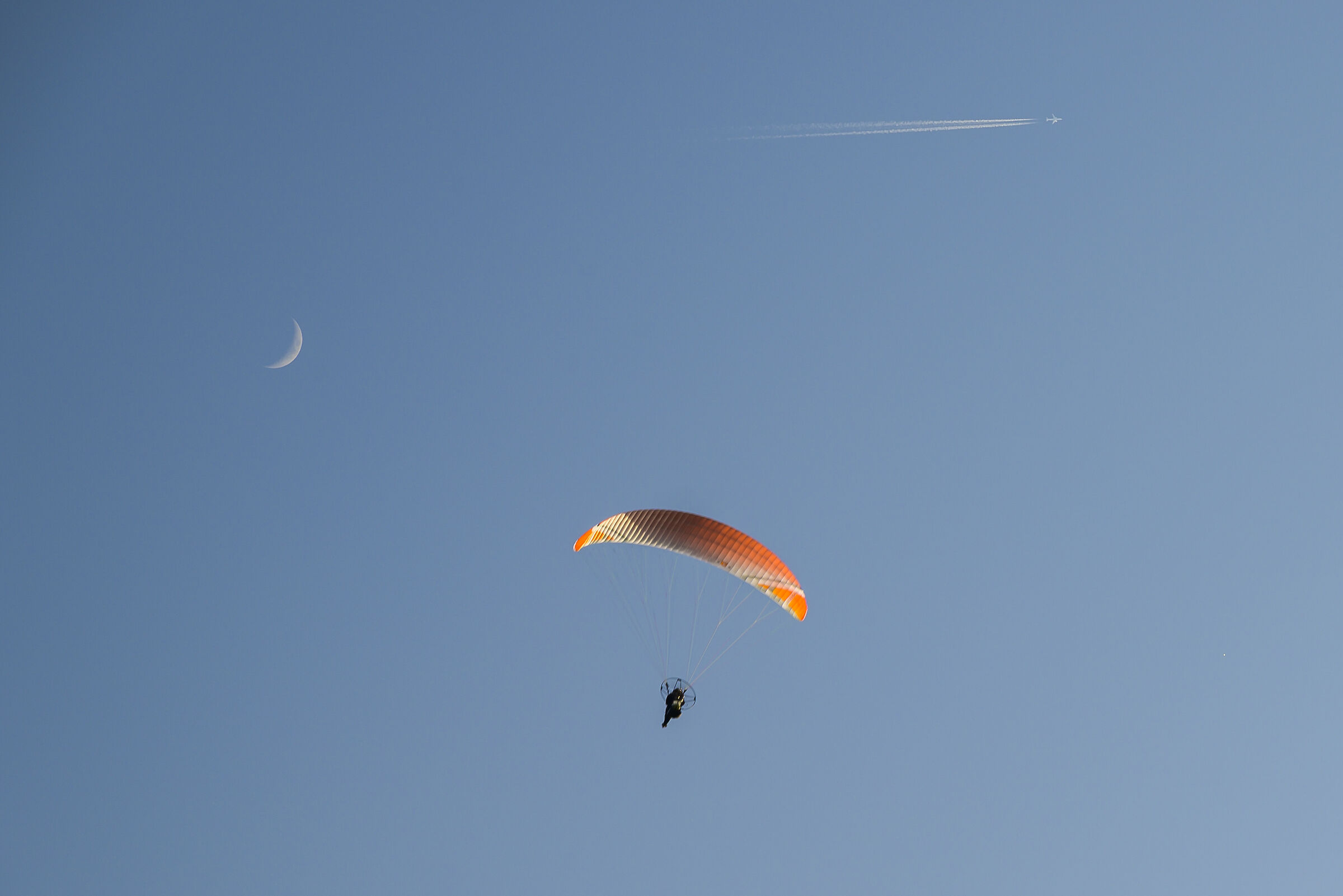 In the blue, painted blue.