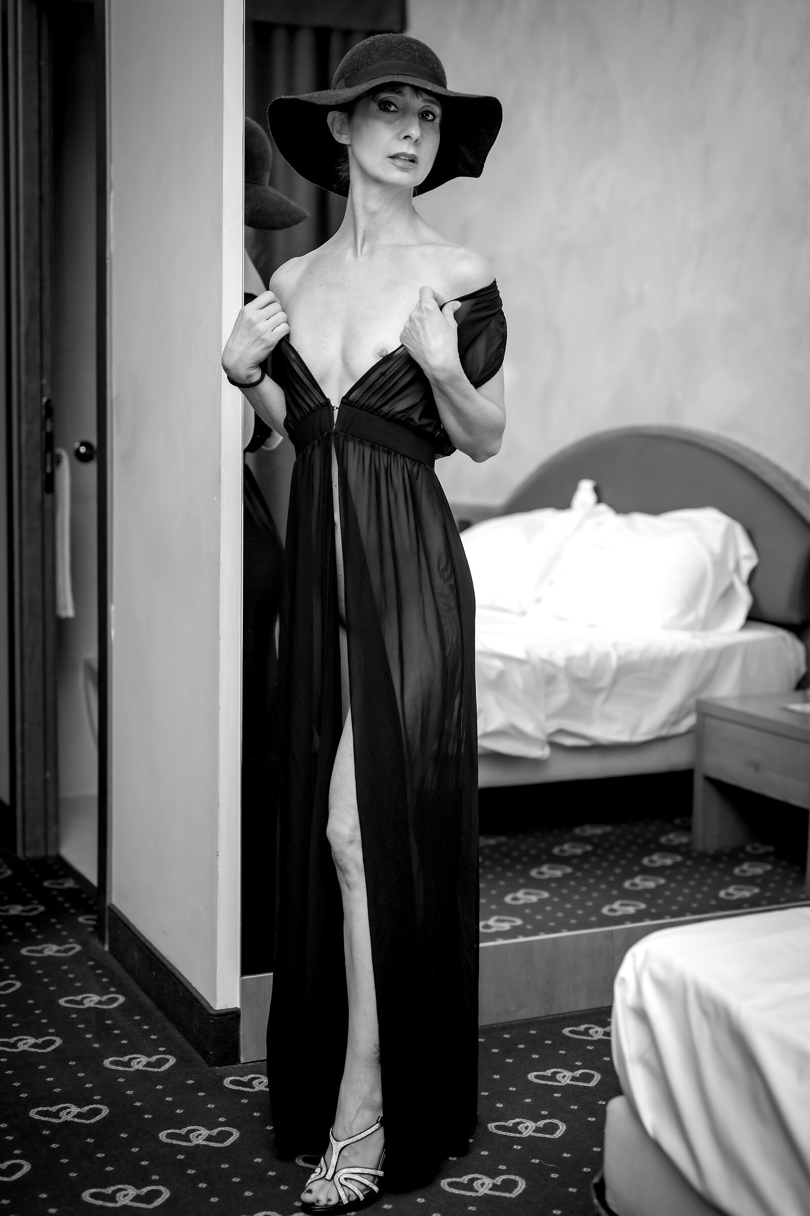 classe femminile in bn