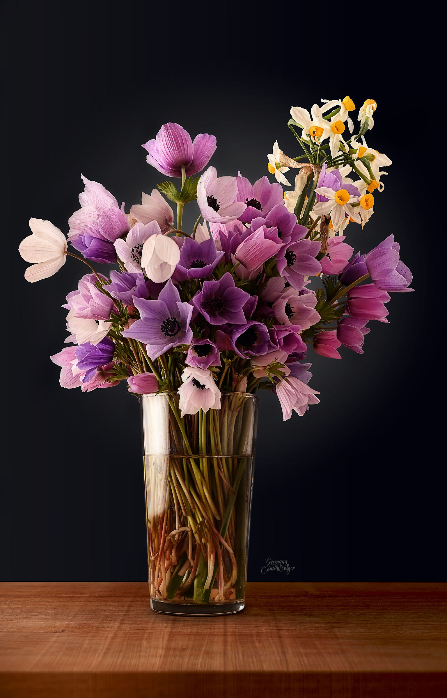Fiori in bicchiere