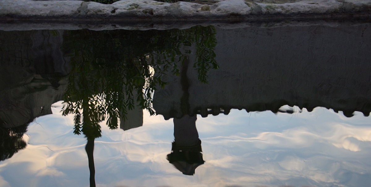 riflesso sul fontanile dell'ammazzatora