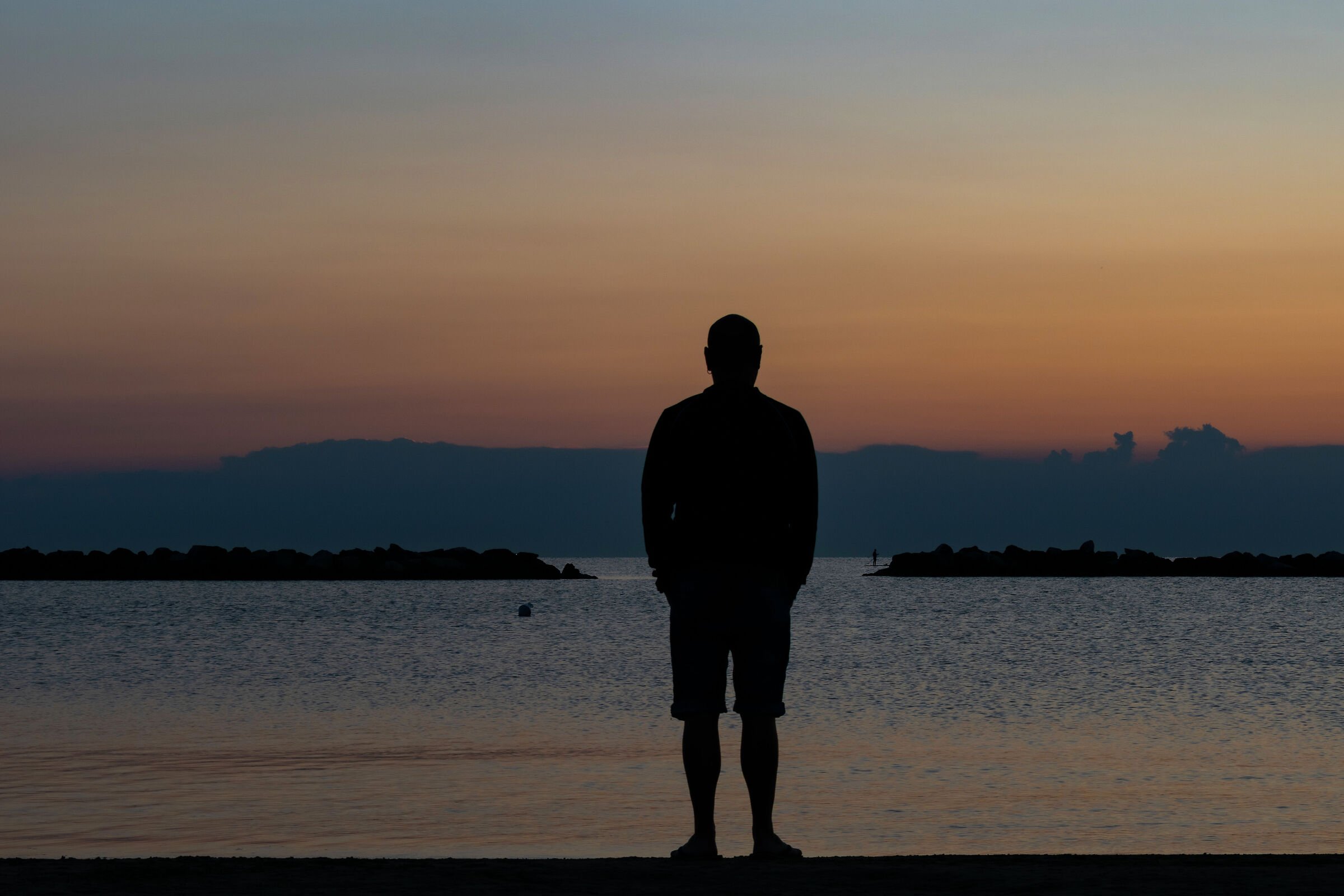 The sea just before dawn