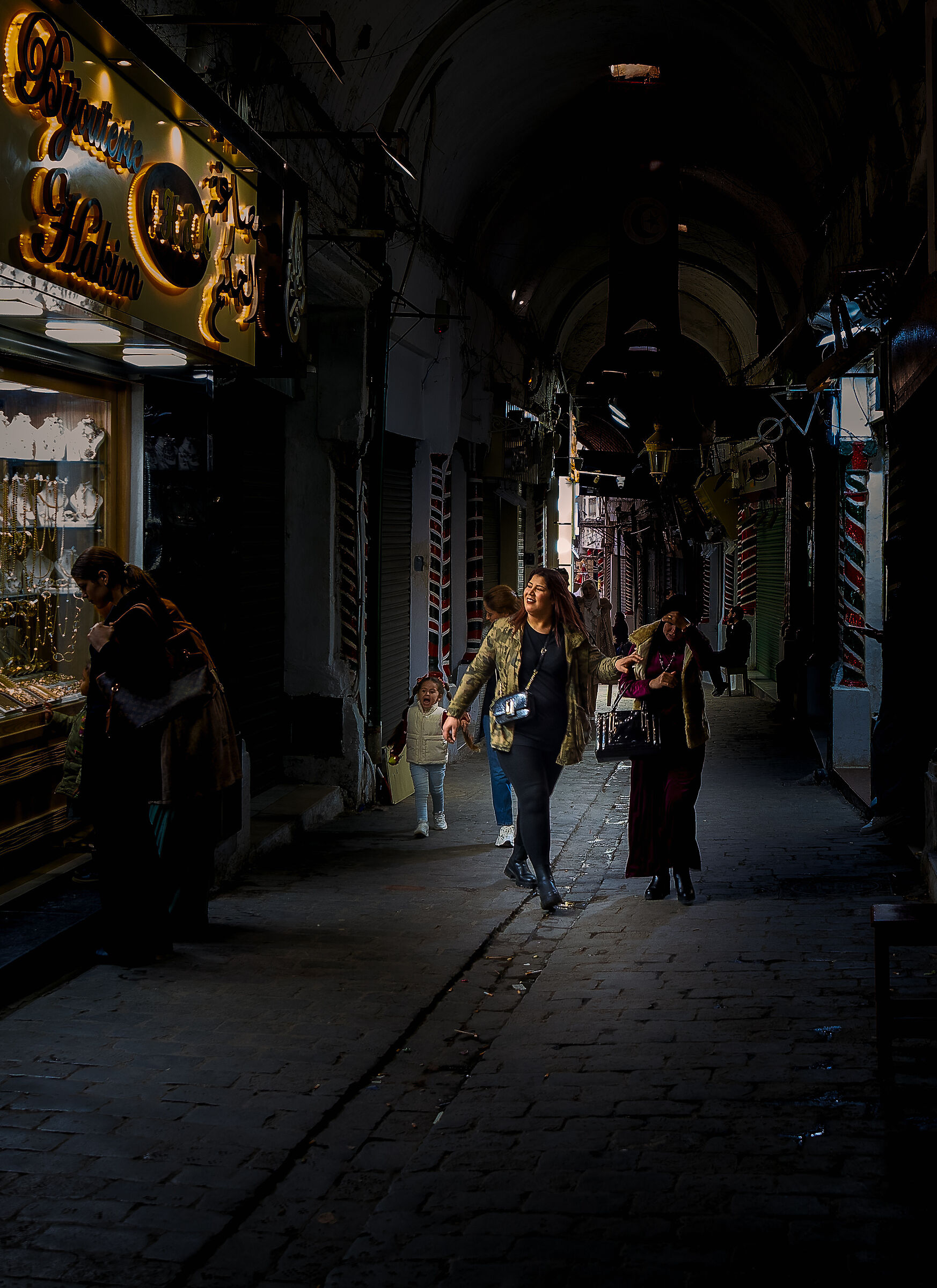 Friends at the bazaar