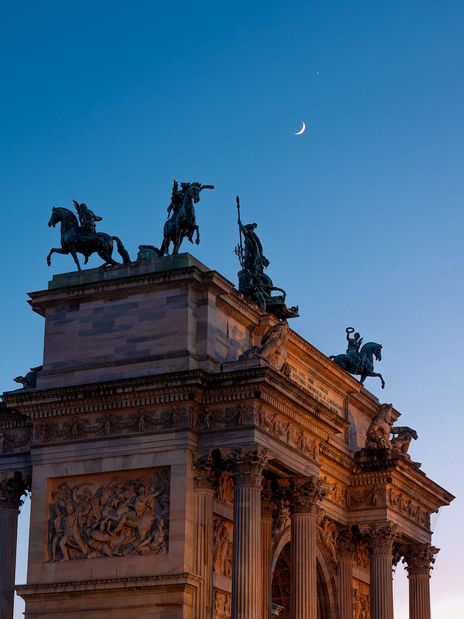 Moon and Venus on Arco