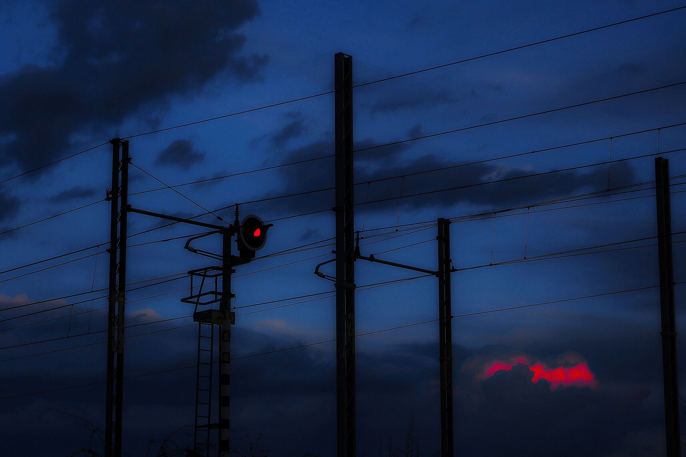 Red in the evening...