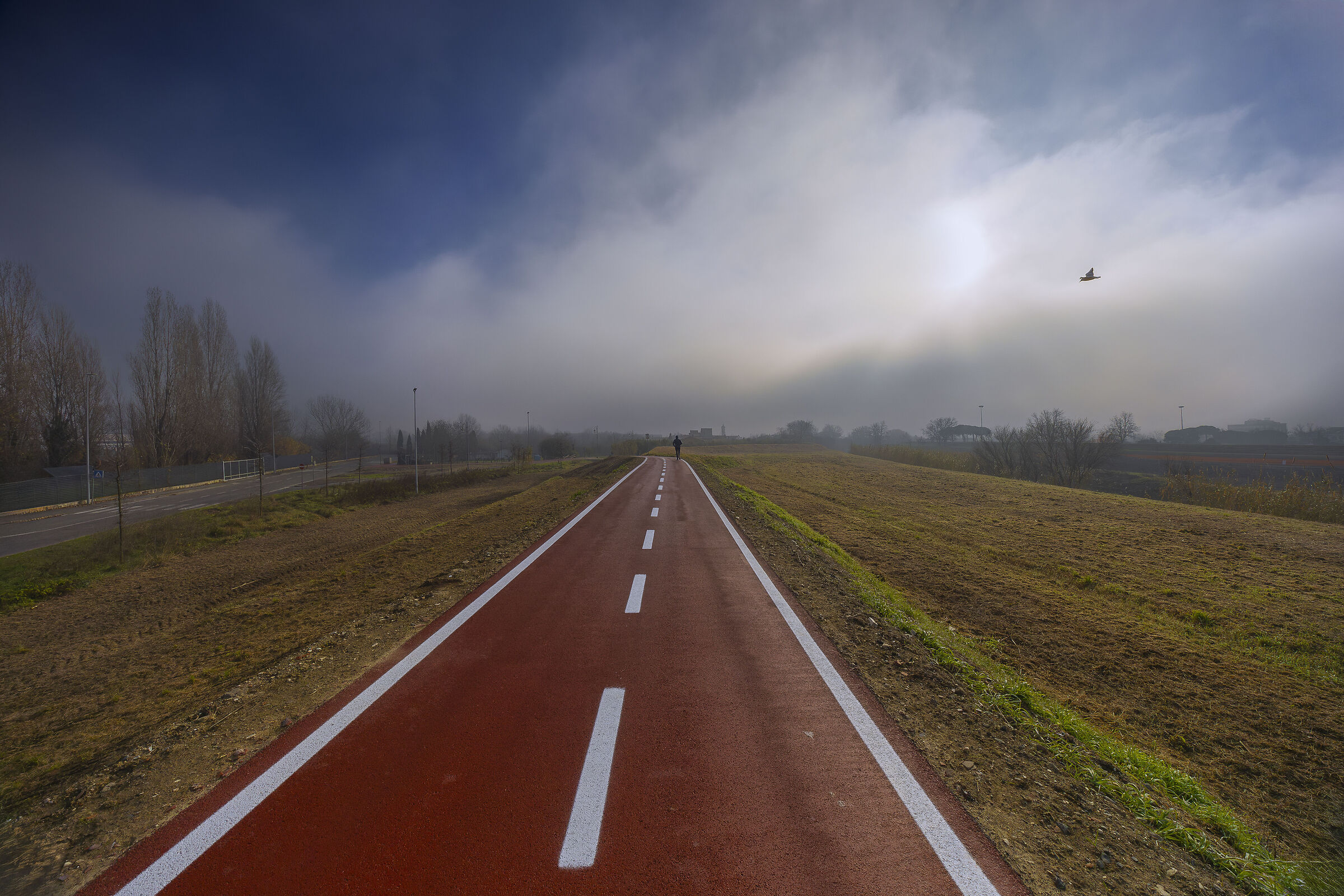 The cycle path