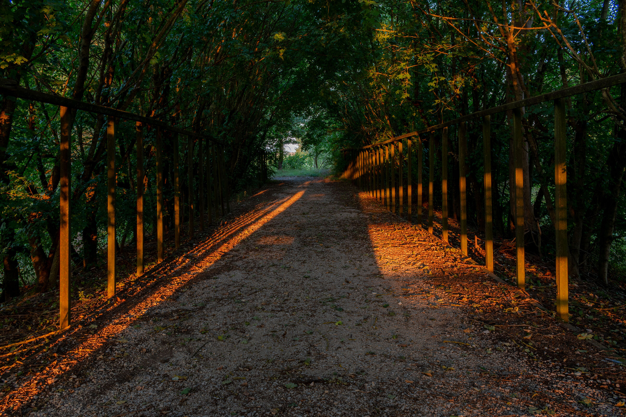 Geometries at sunset