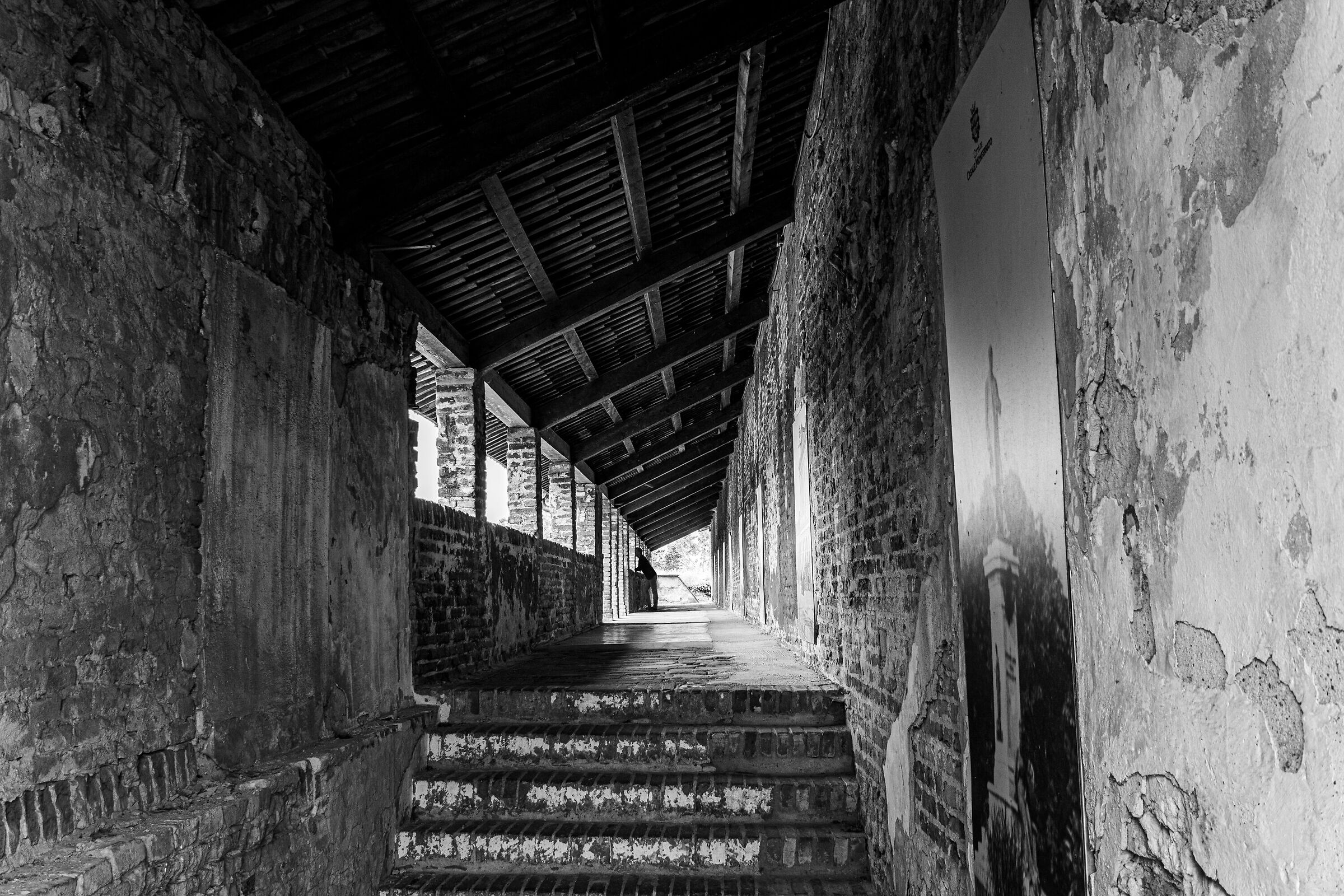 Looking from the guard post