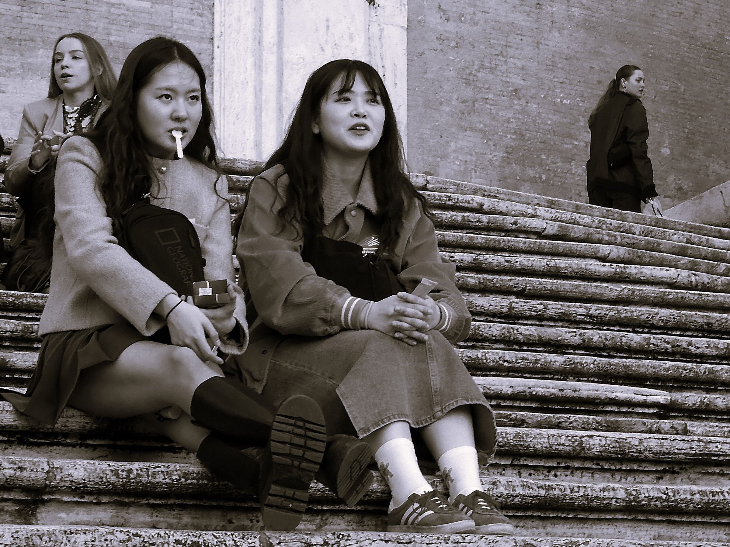 on the Spanish Steps