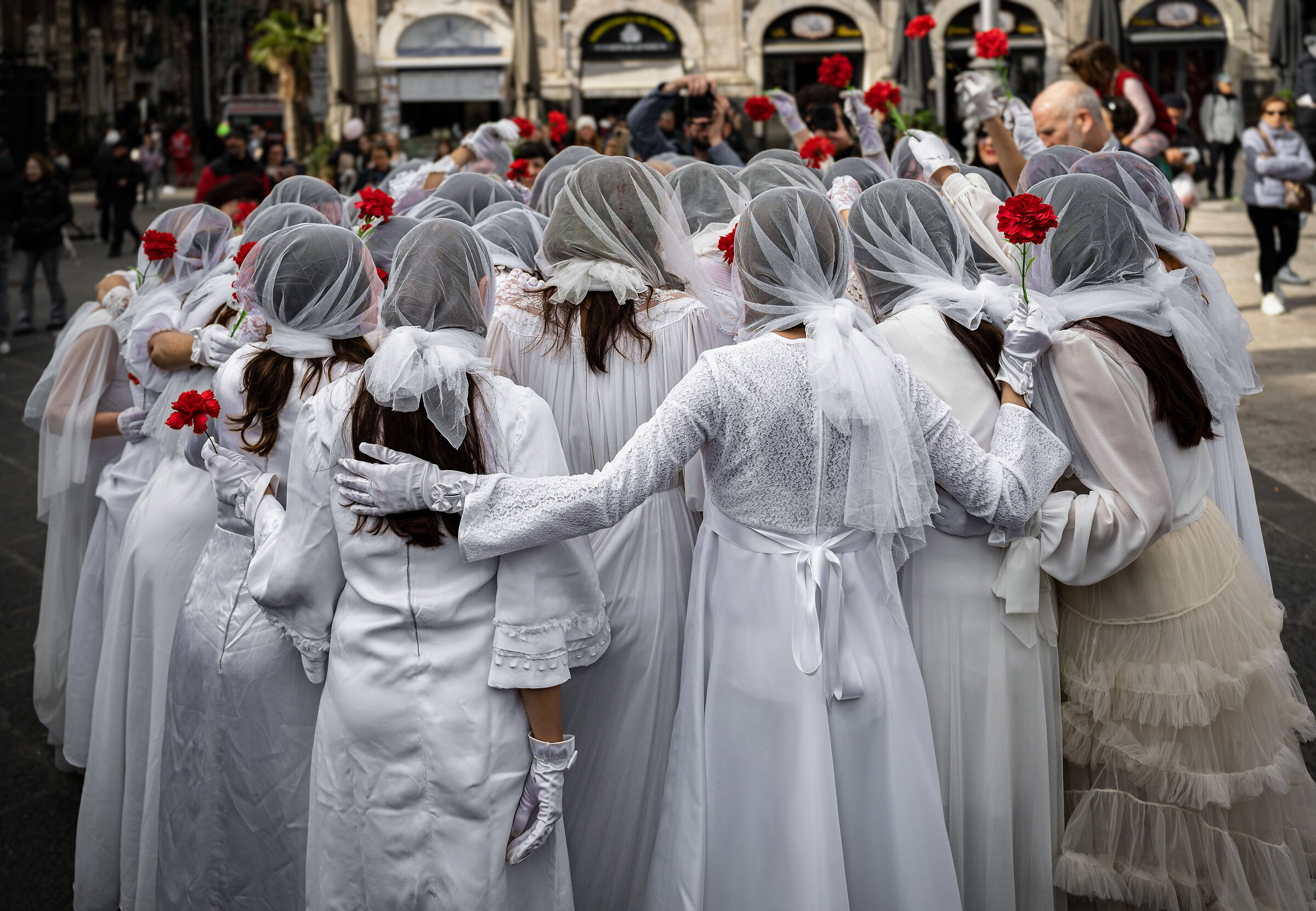 Le 'Ntuppatedde di Sant'Agata in piazza Duomo-Catani...