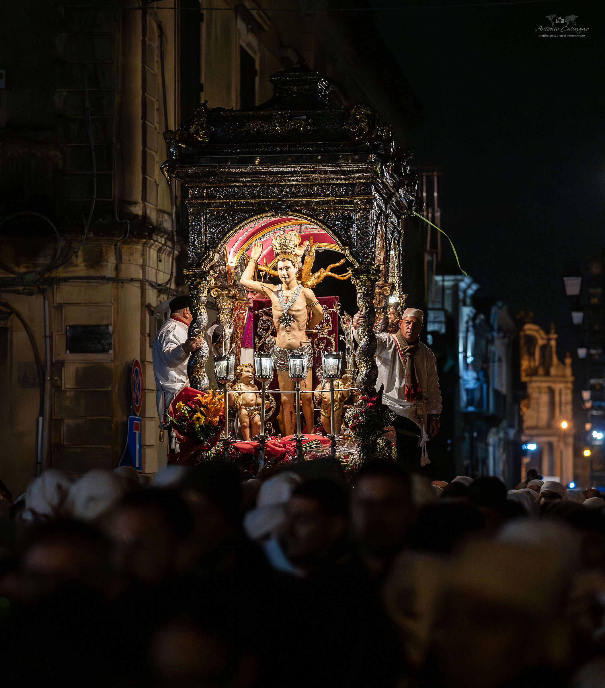 San Sebastiano in the streets of Acireale