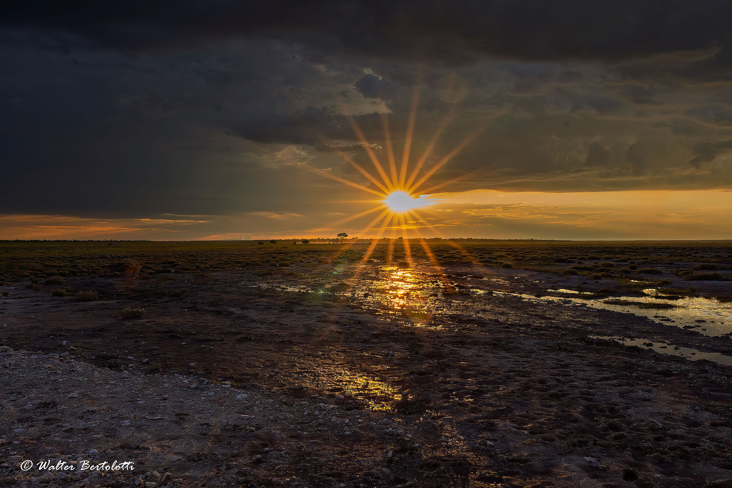 tramonto su Etosha