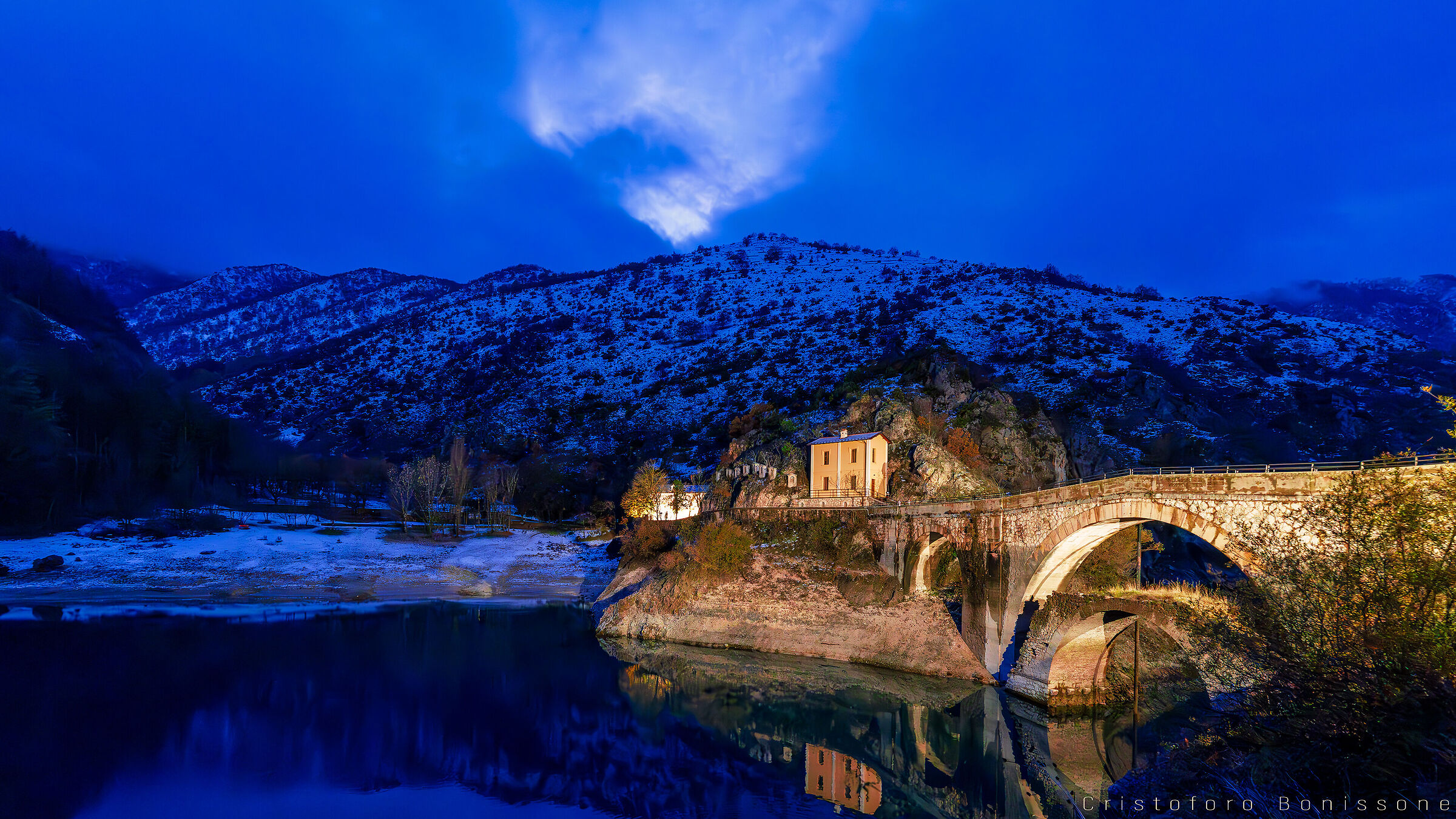 Lago Di San Giacomo By Night