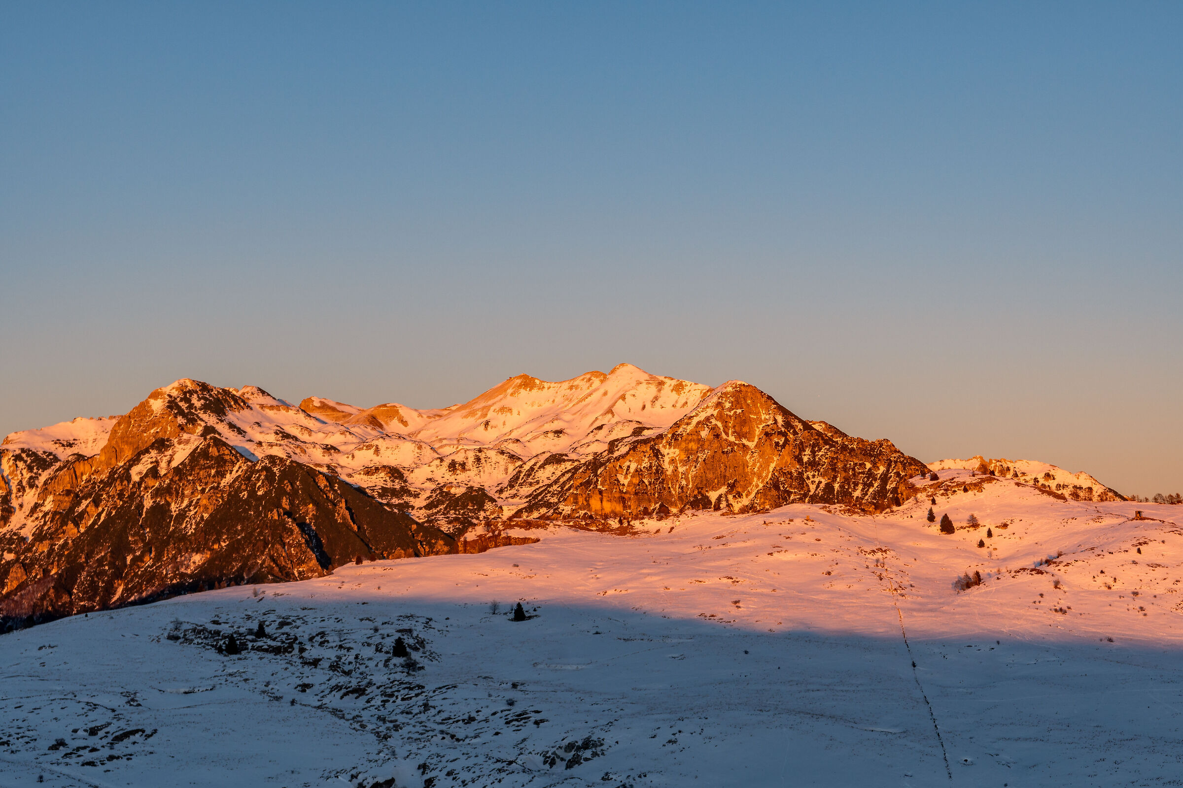 Il Carega al tramonto