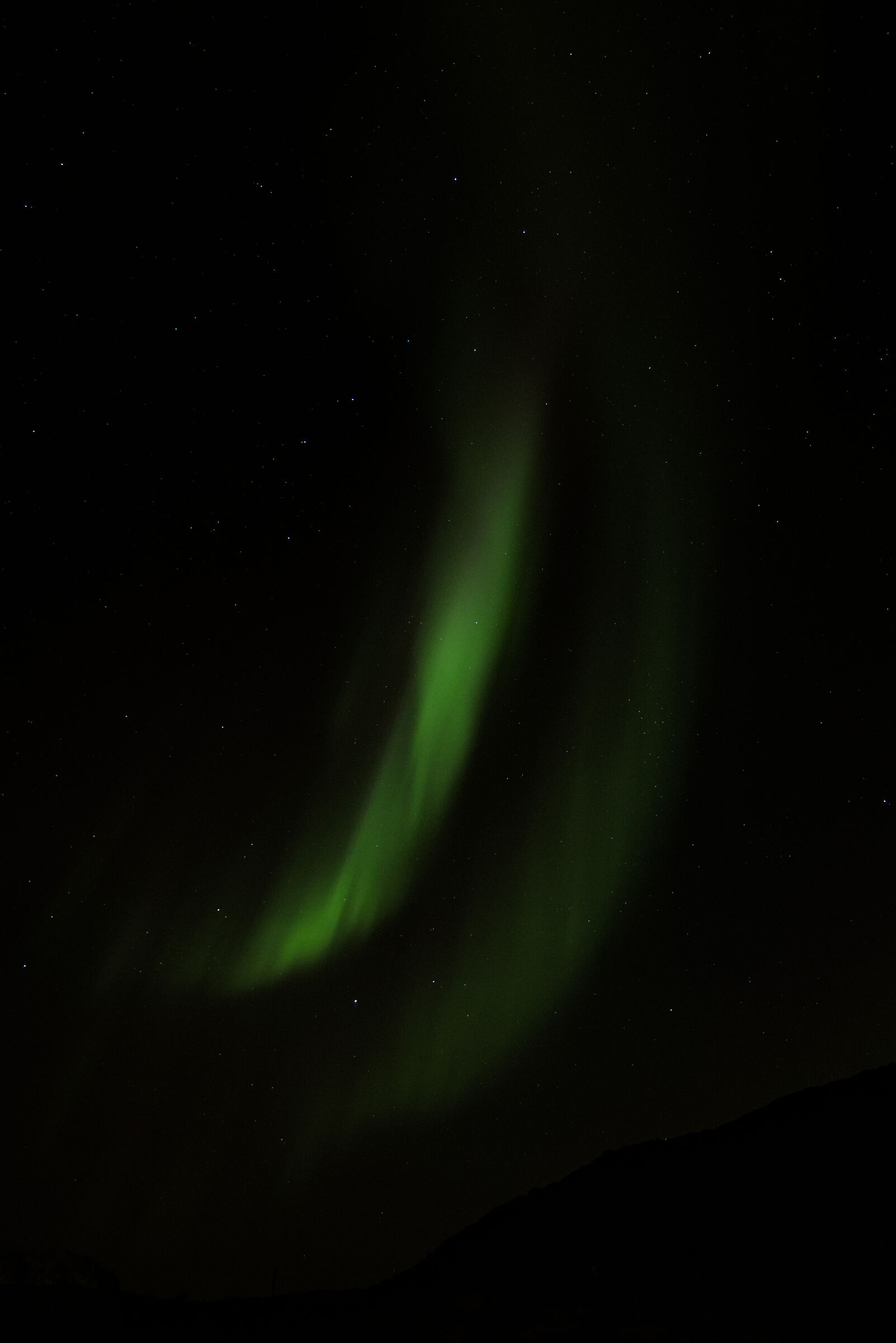 Aurora boreale (aurora boreale), regione di Troms, Norvegia