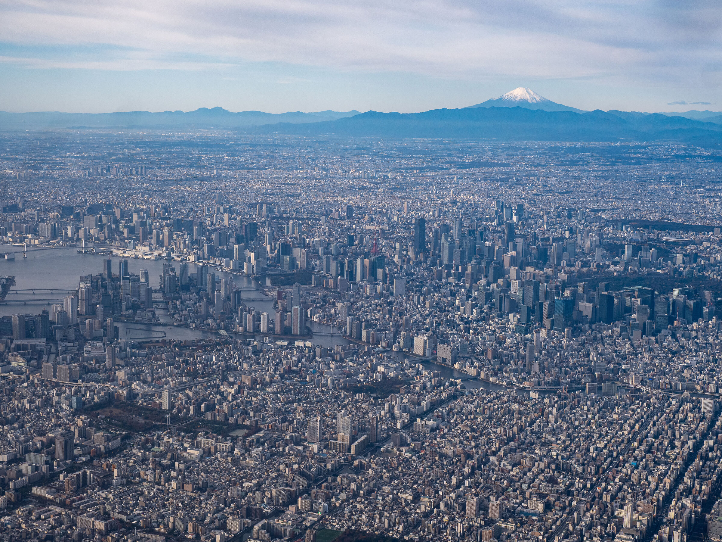 Tokyo and Mount Fuji