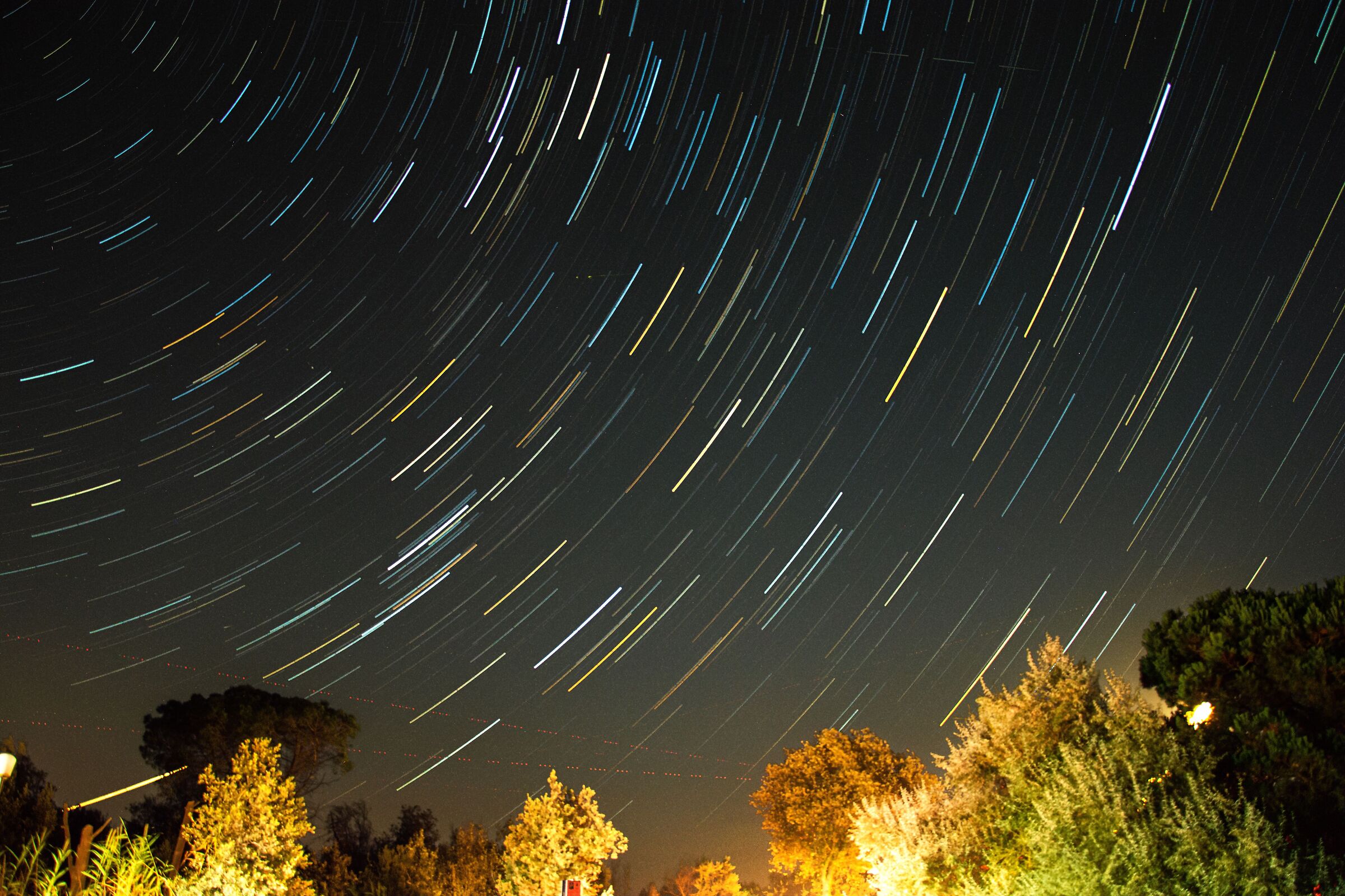 Startrail nei cieli di Volano